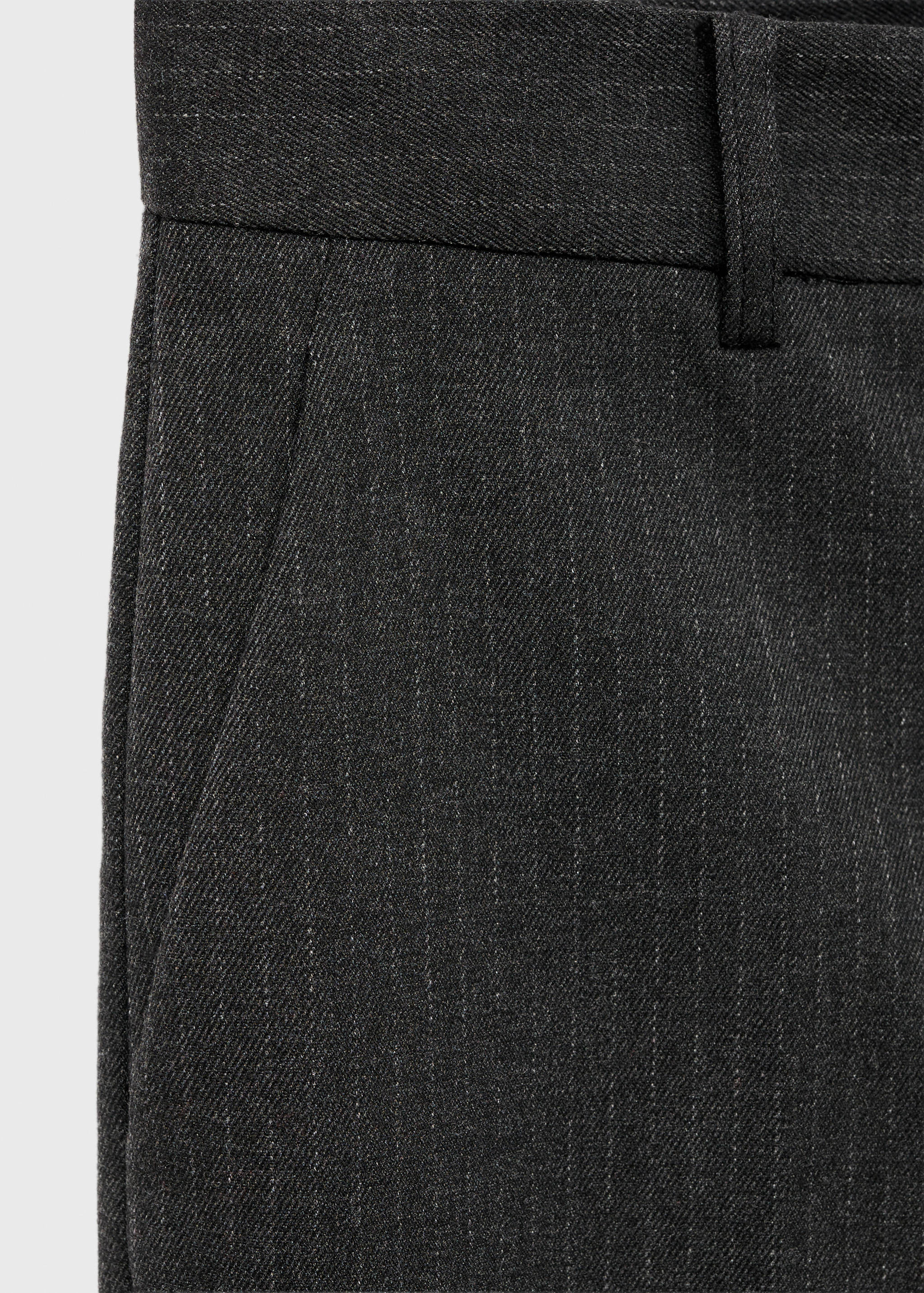 Cropped tailored pinstripe pants - Details of the article 0