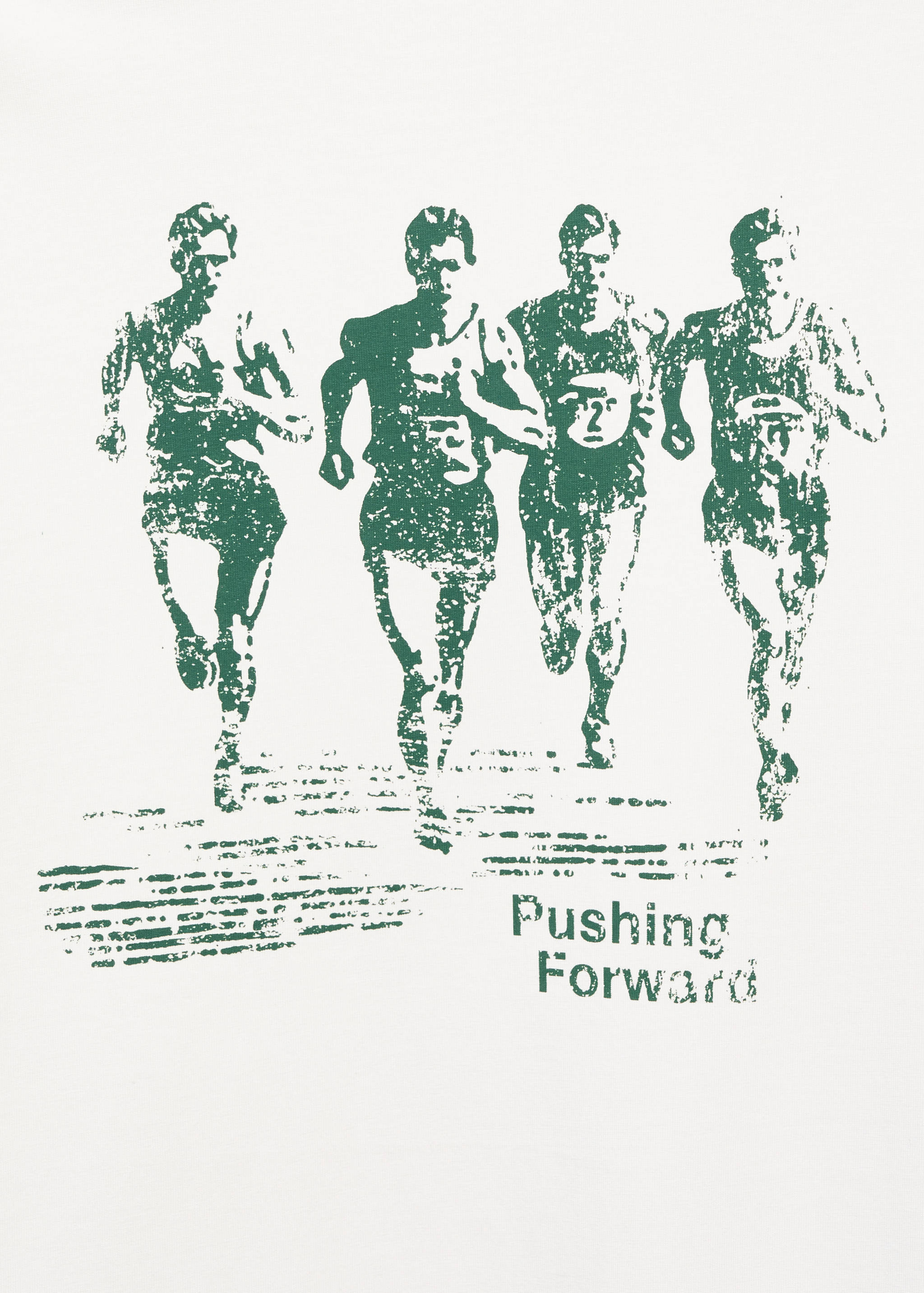 Хлопковая футболка с принтом - Деталь изделия 0