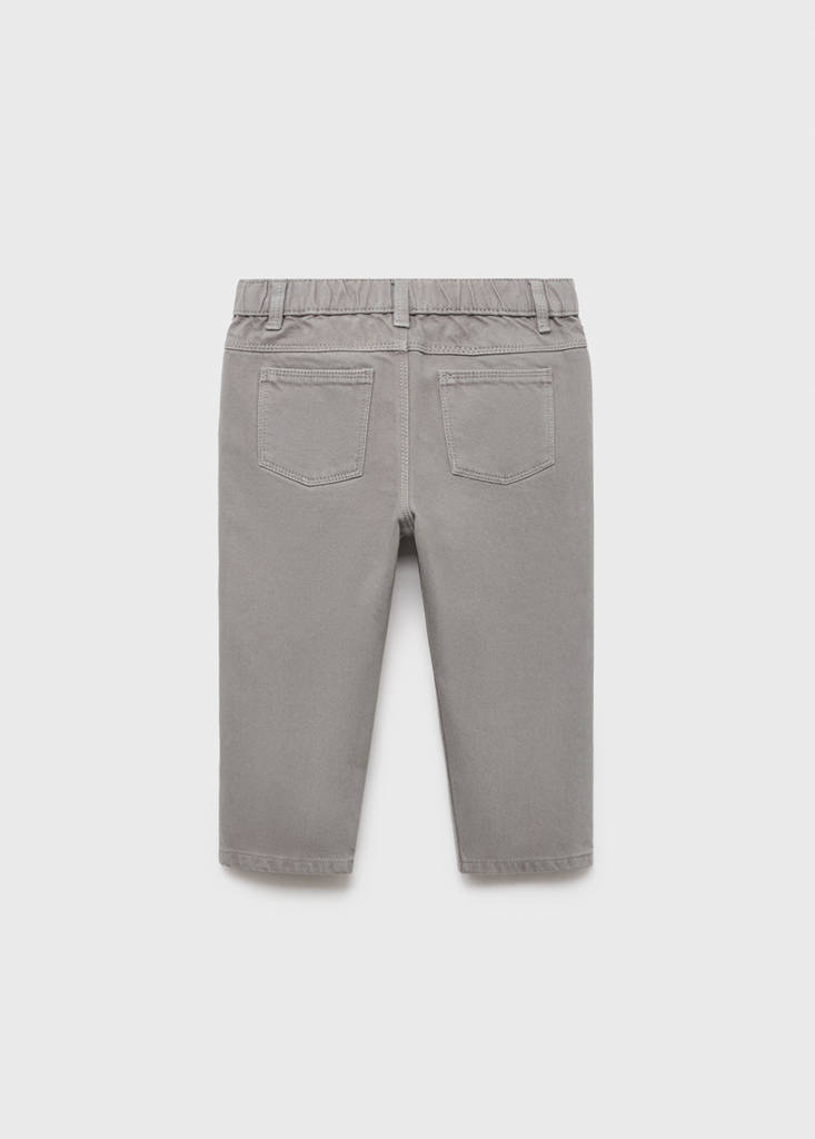 Straight cotton jeans — Denim Grey