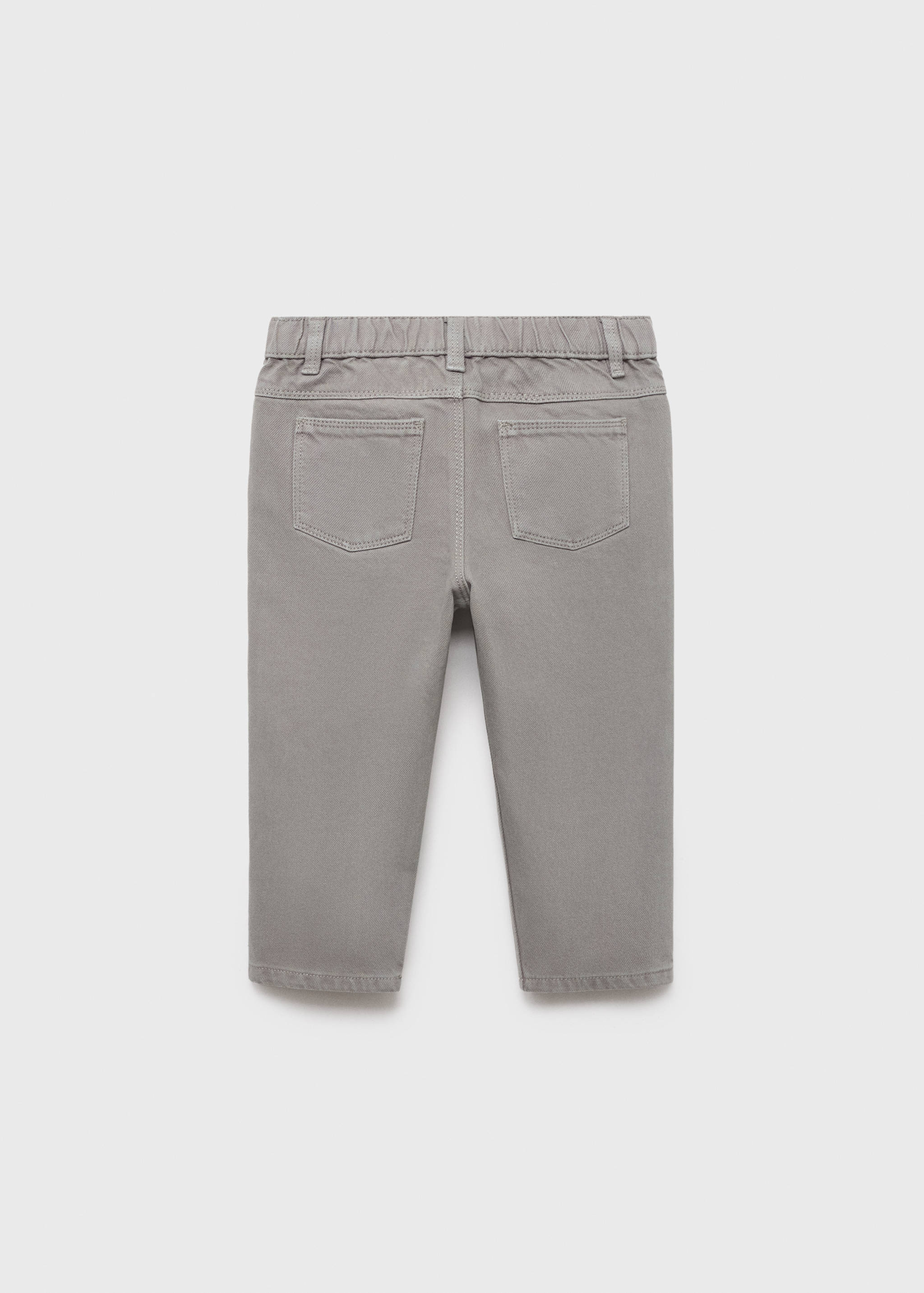 Dżinsy bawełniane z prostymi nogawkami - Tylna strona artykułu