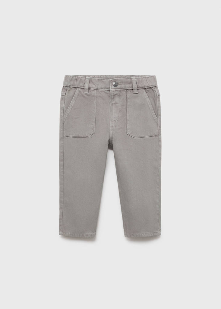 Straight cotton jeans — Denim Grey