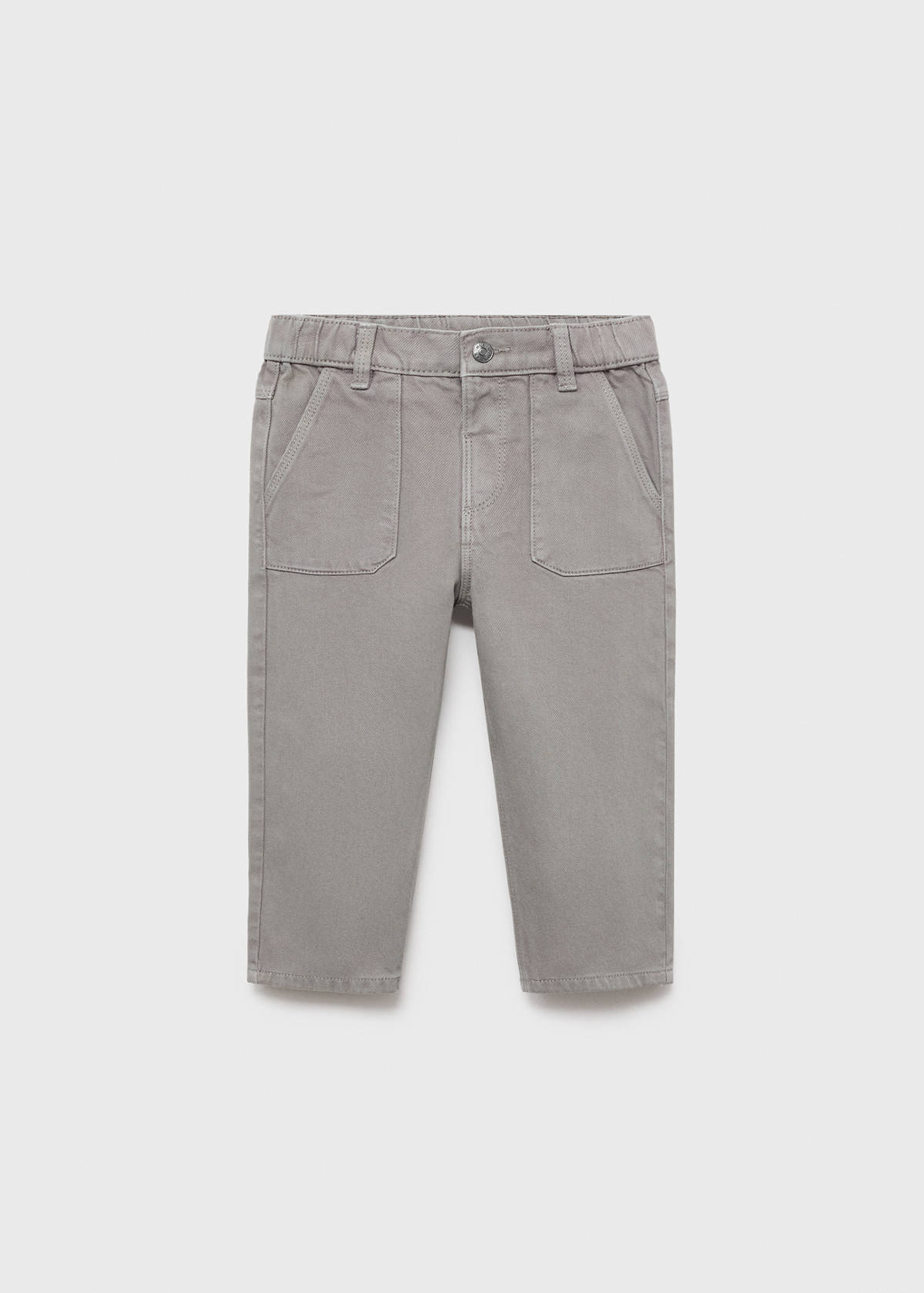 Straight cotton jeans — Denim Grey