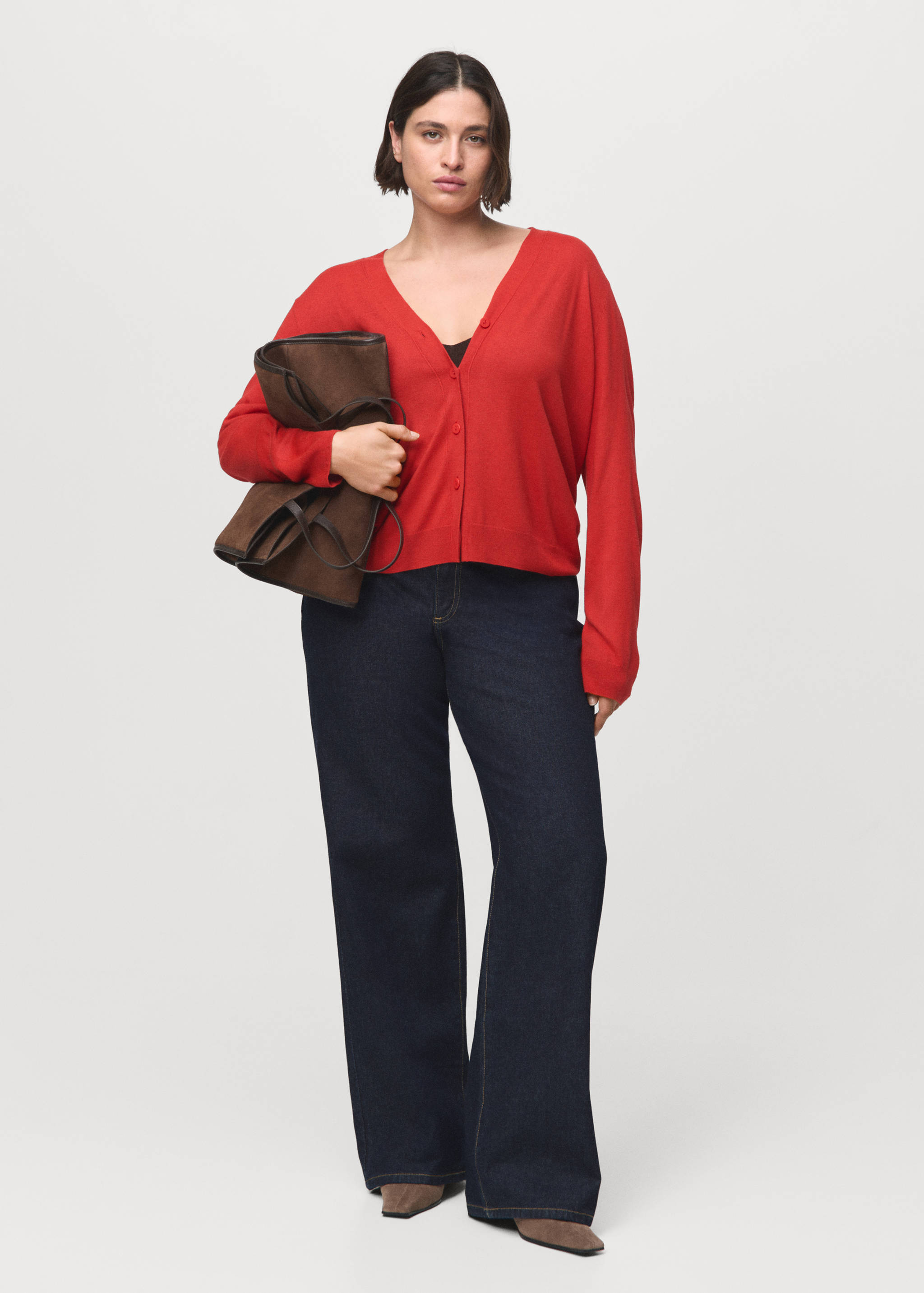 V-neck knitted cardigan - Details of the article 3