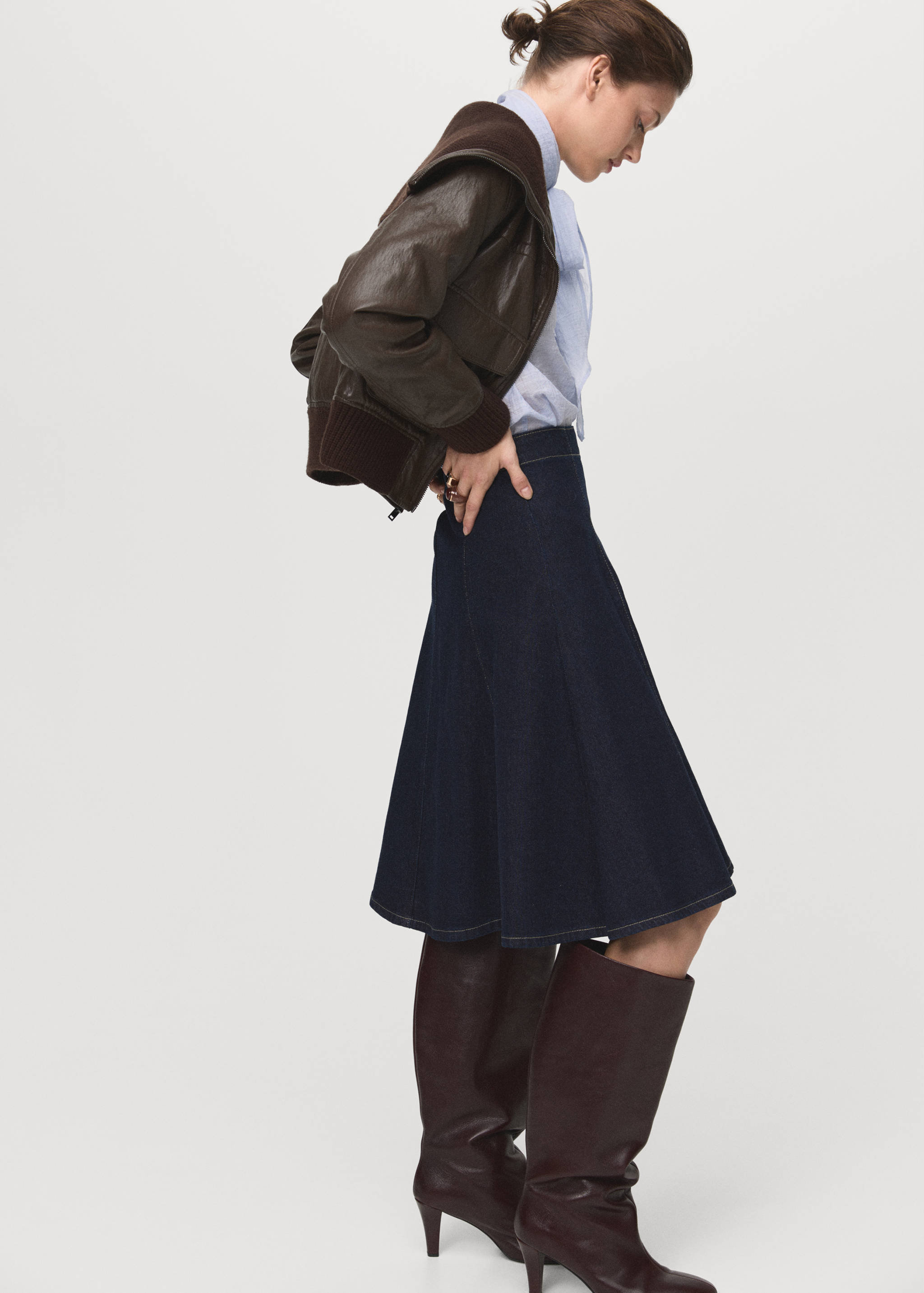 Jupe midi denim coutures - Détail de l'article 2