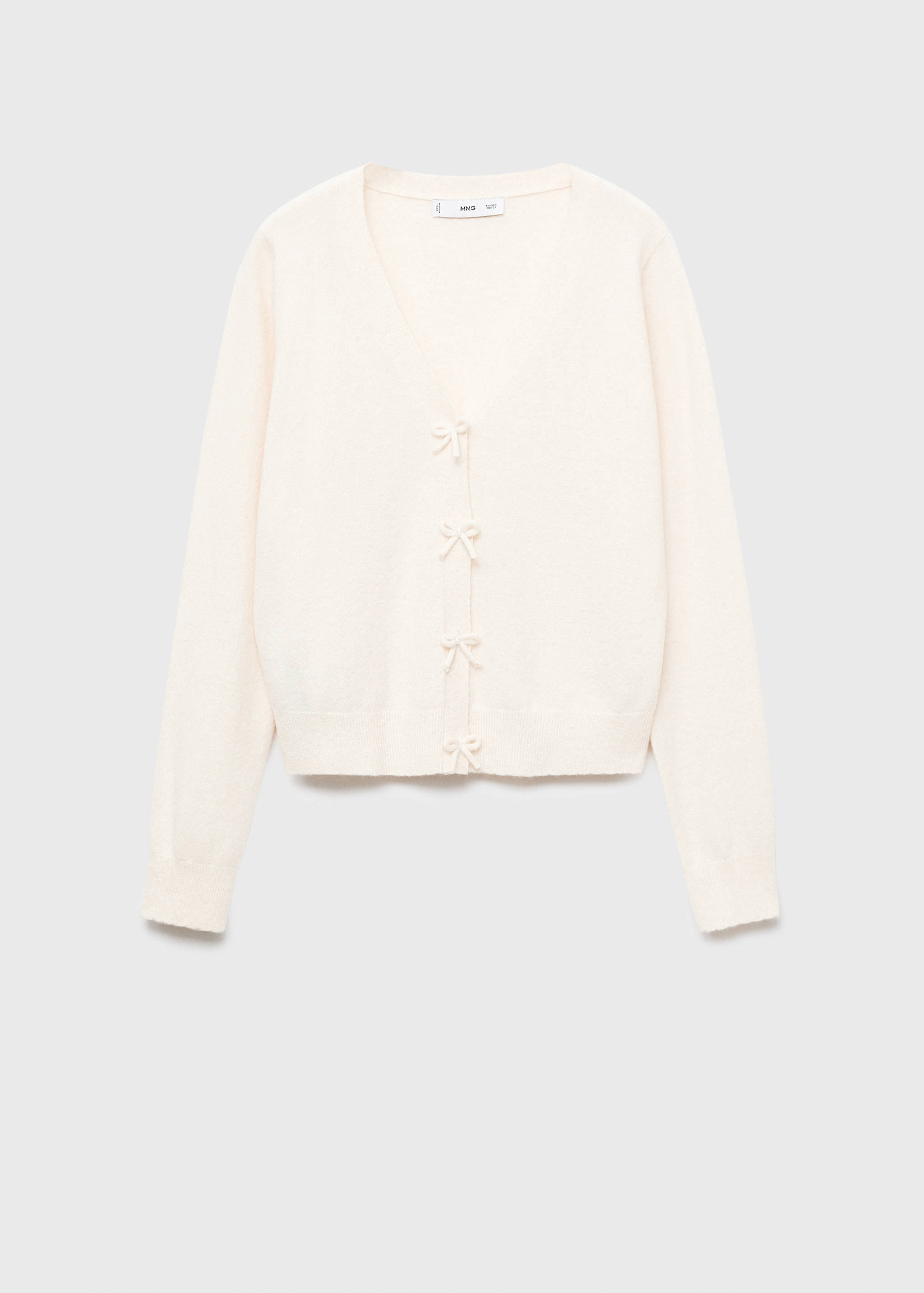 V-neck wool-blend cardigan - Article without model