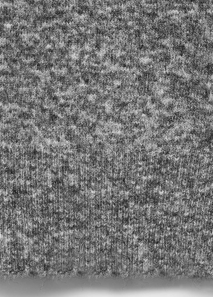 V-neck wool-blend cardigan — Medium Heather Grey