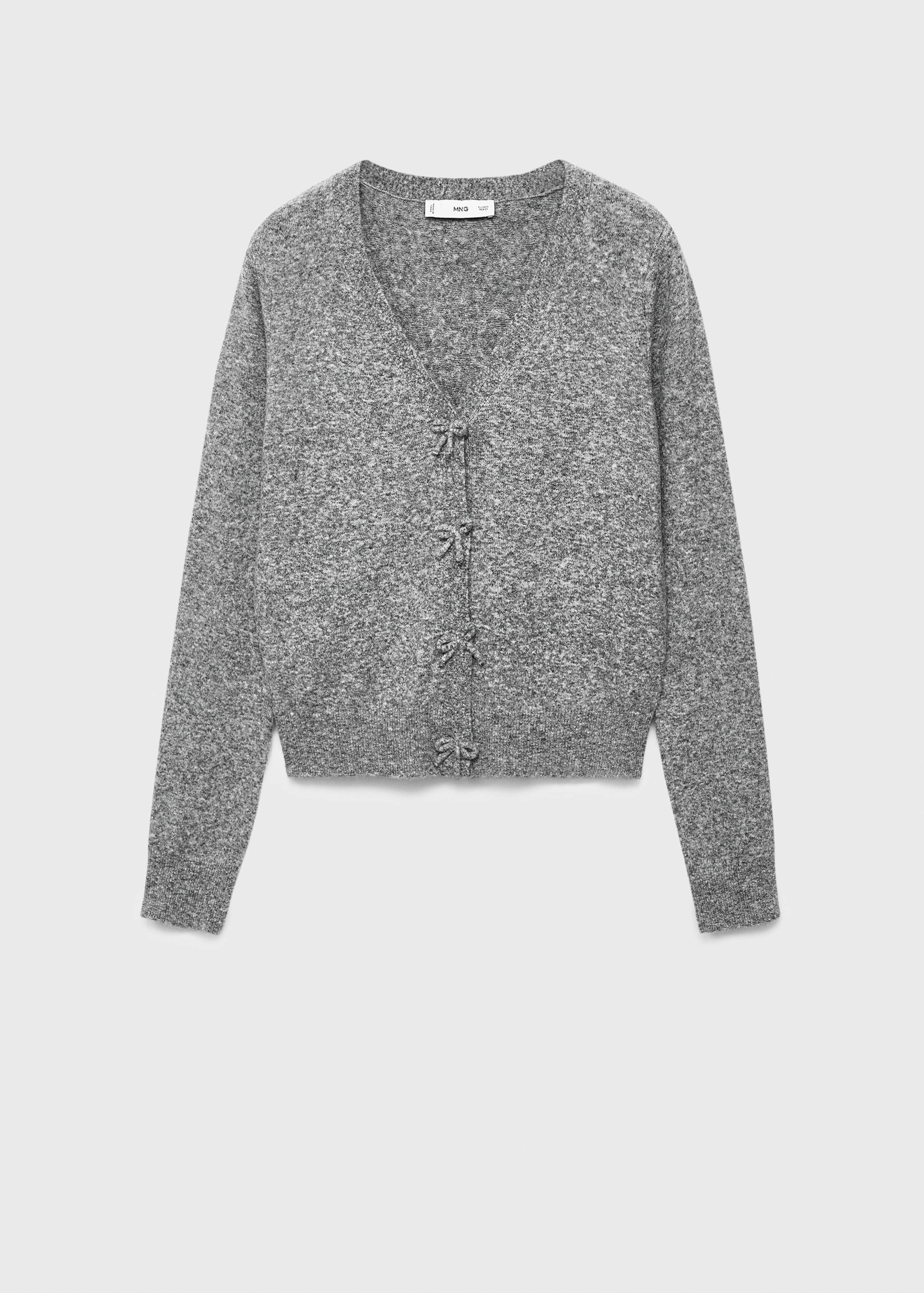 V-neck wool-blend cardigan - Article without model