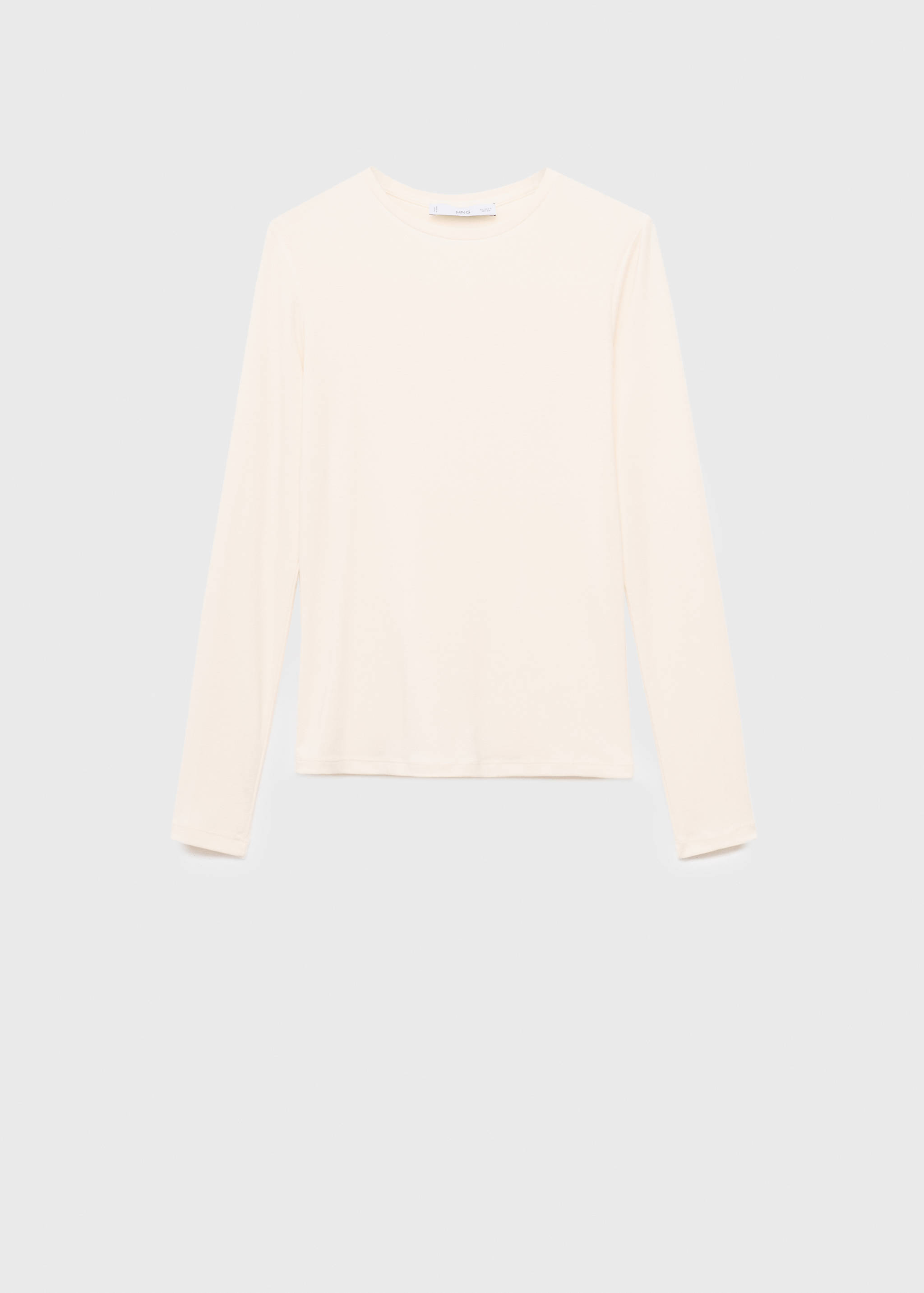 تي شيرت بأكمام طويلة ورقبة دائرية - منتج دون نموذج