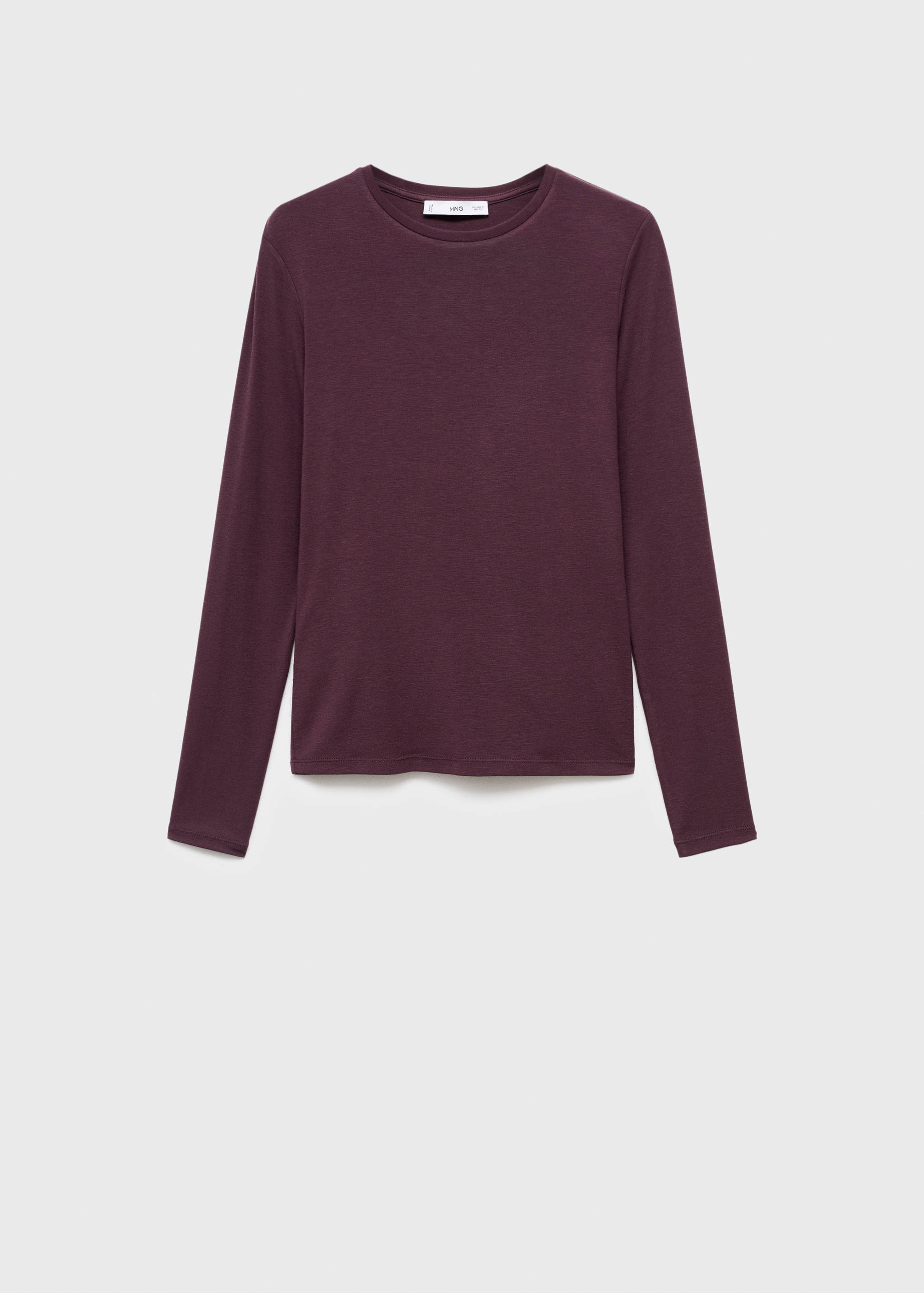 تي شيرت بأكمام طويلة ورقبة دائرية - منتج دون نموذج