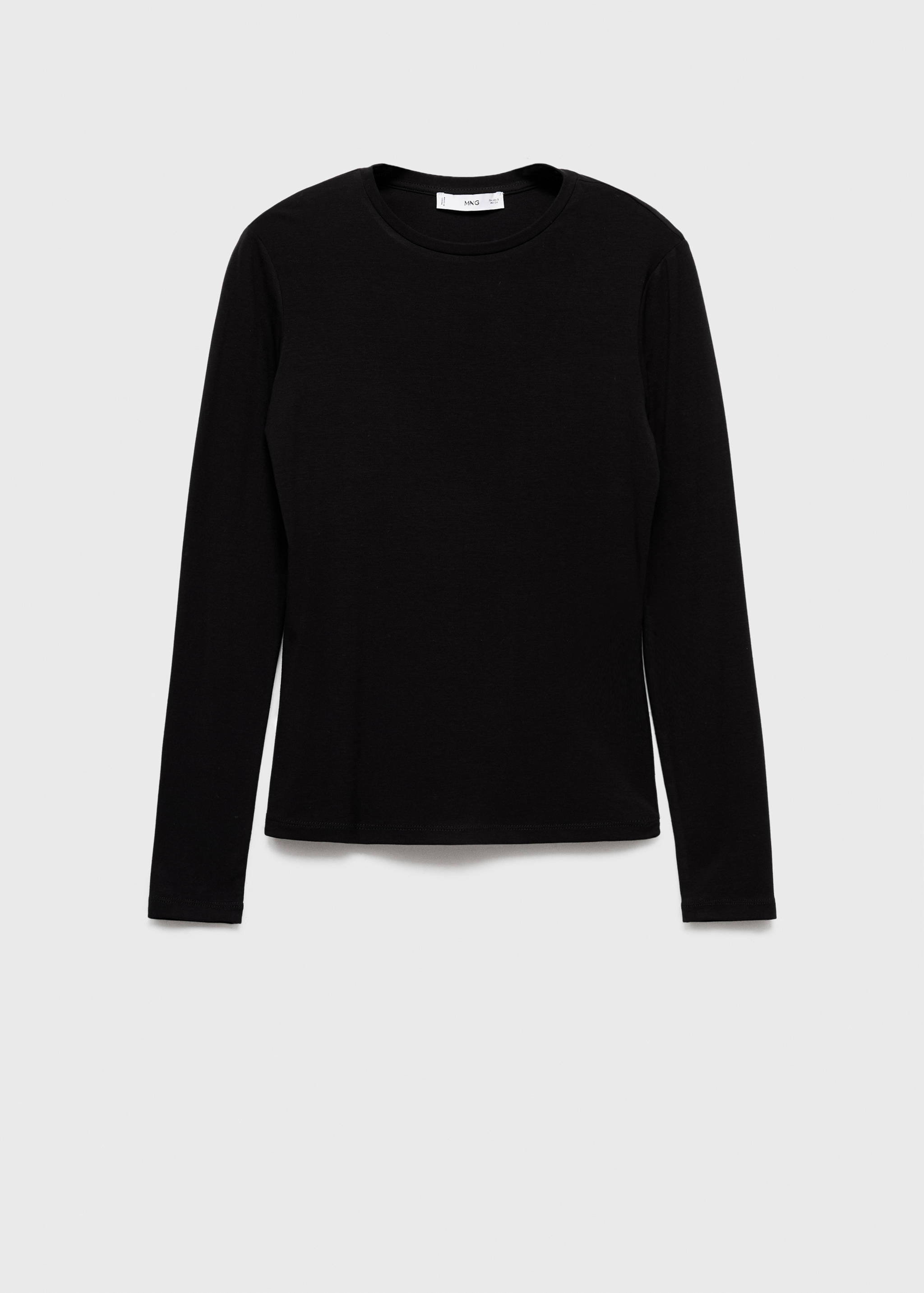 Round-neck long-sleeved t-shirt - Article without model