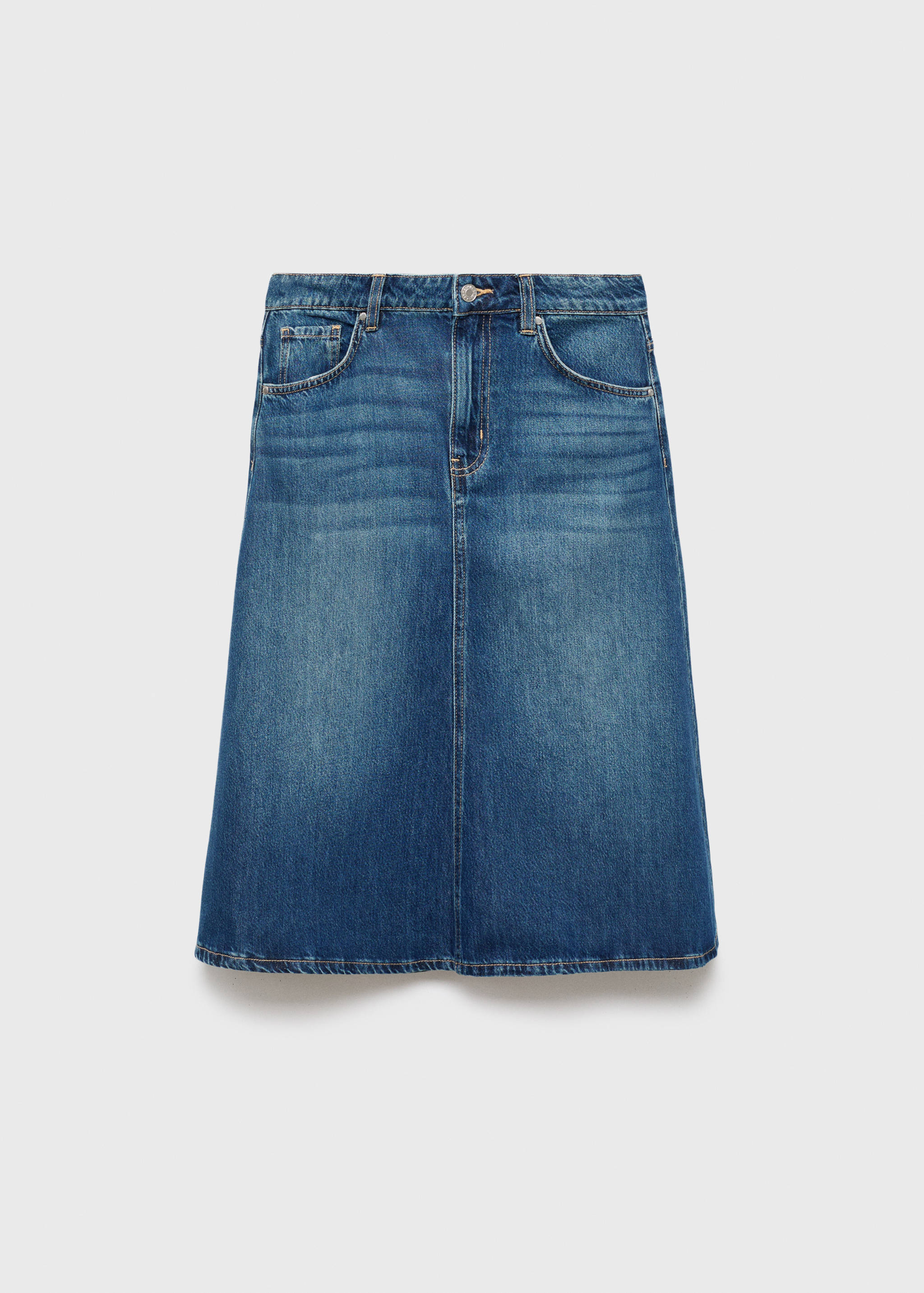 Midi denim skirt - Article without model