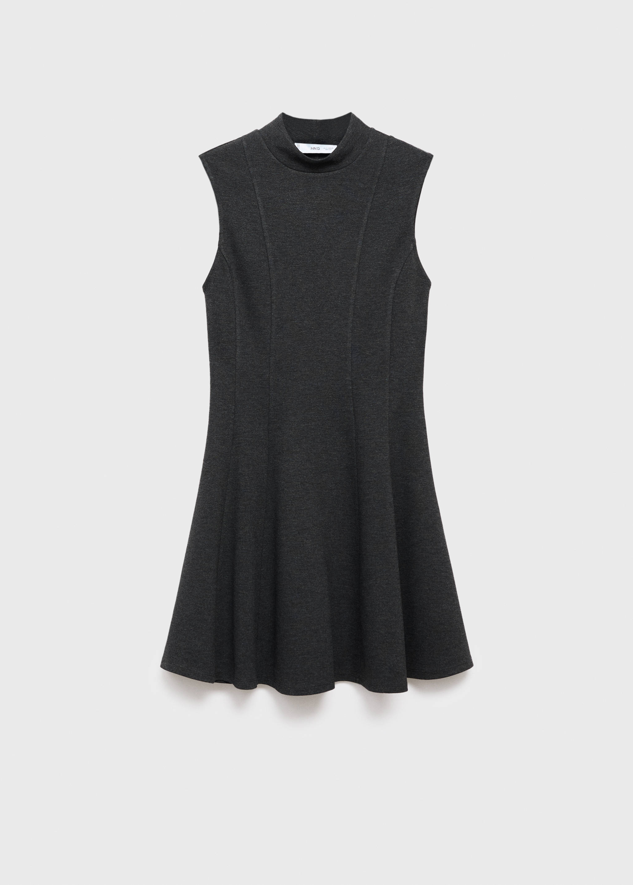 Dress with perkins collar and stitching detail - Article without model