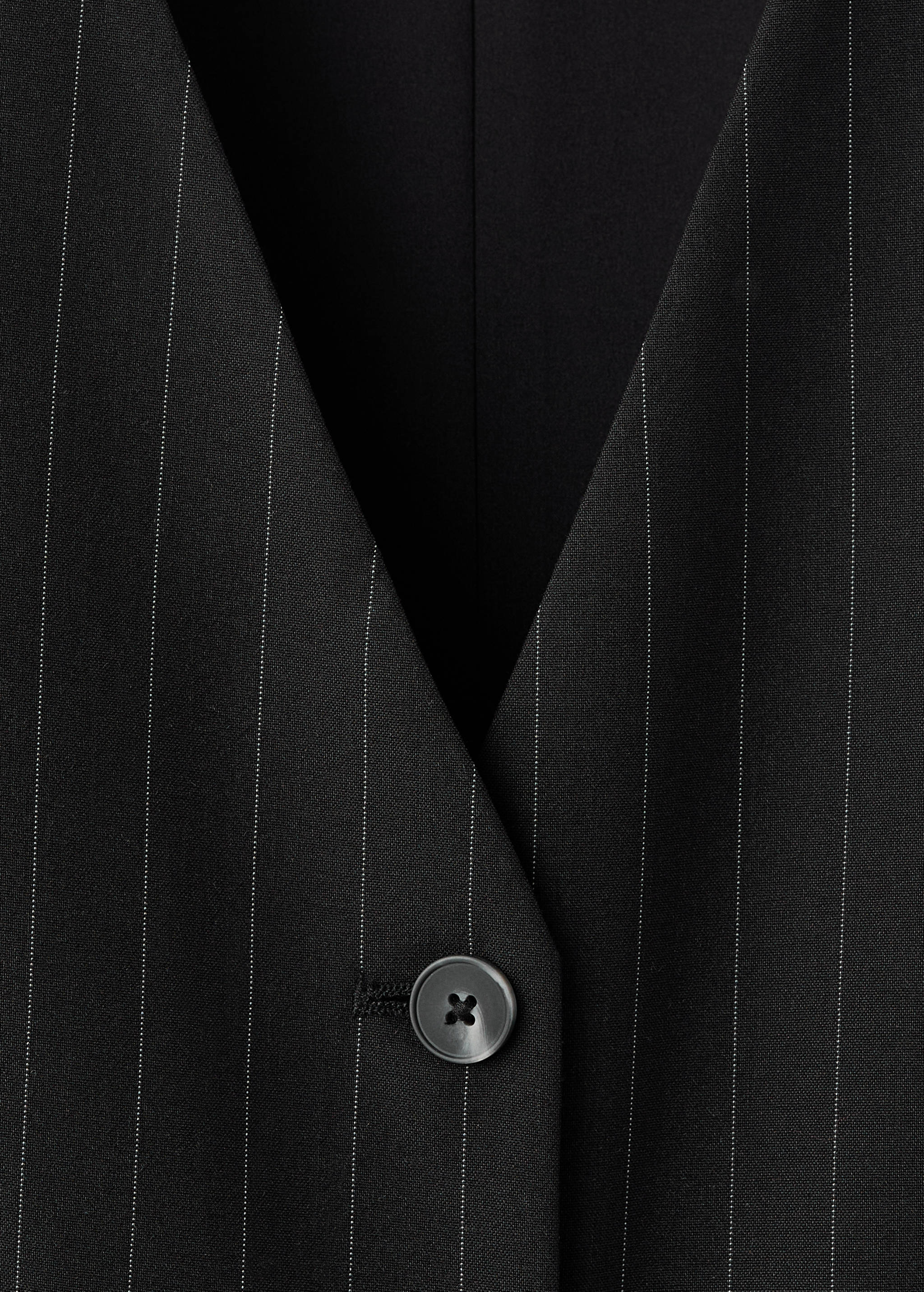 Pinstripe jumpsuit with belt - Details of the article 0