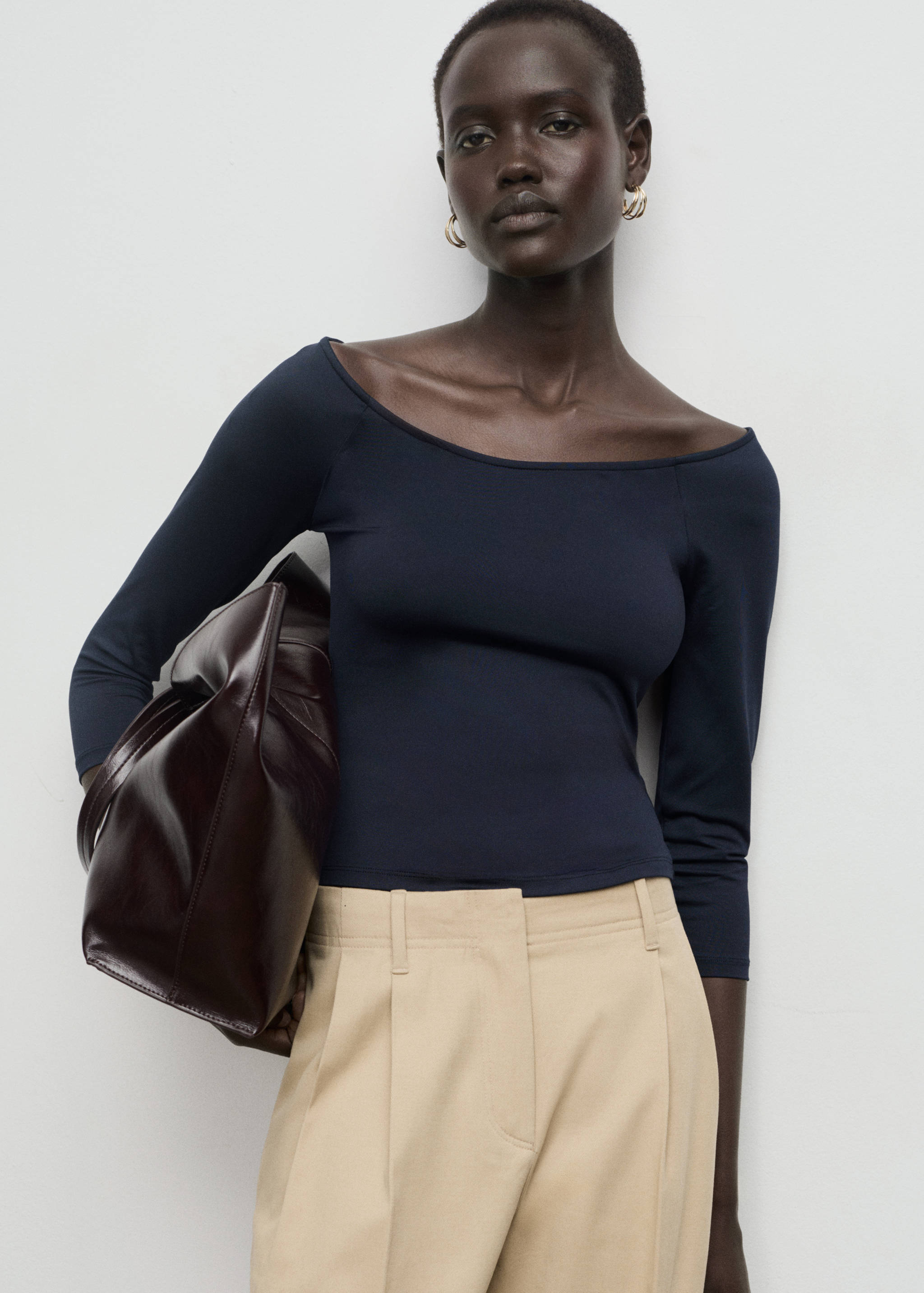 Three-quarter sleeve t-shirt - Medium plane