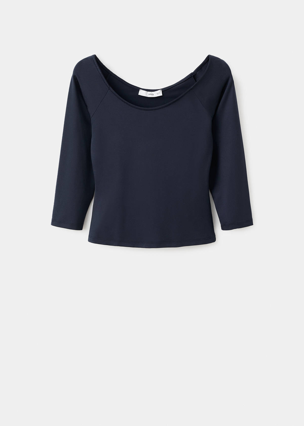 Three-quarter sleeve t-shirt — Navy