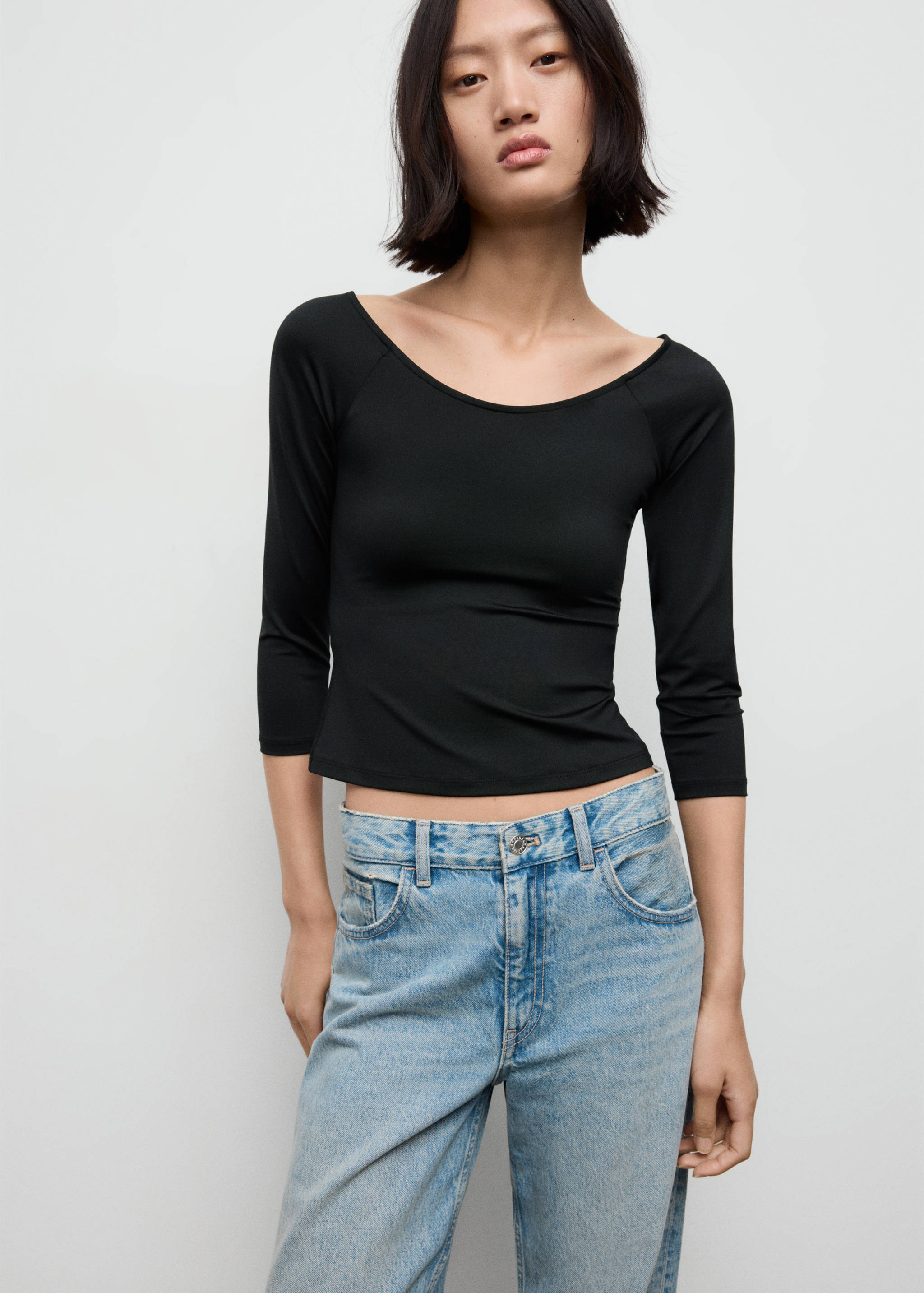 Three-quarter sleeve t-shirt - Medium plane