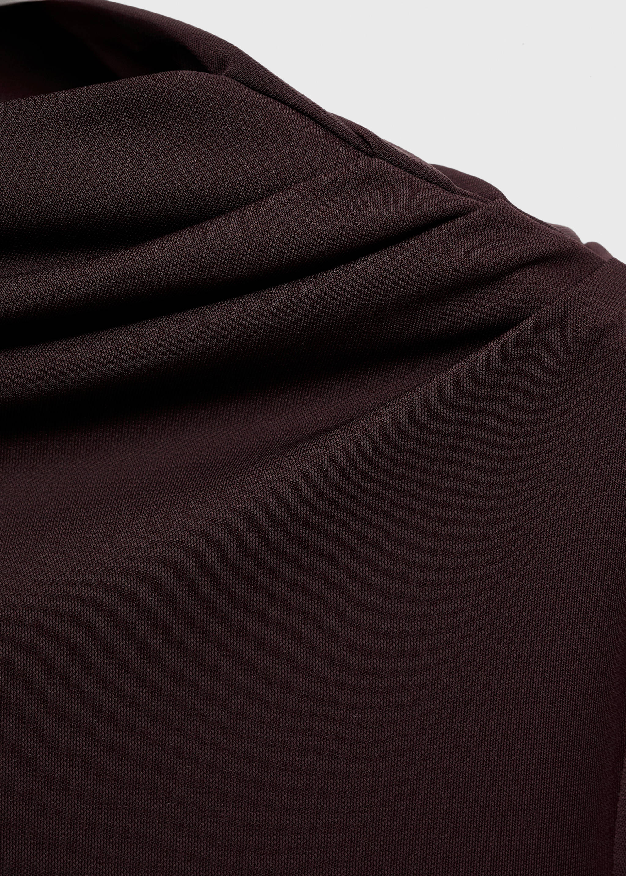 A-line dress with asymmetrical neckline - Details of the article 0