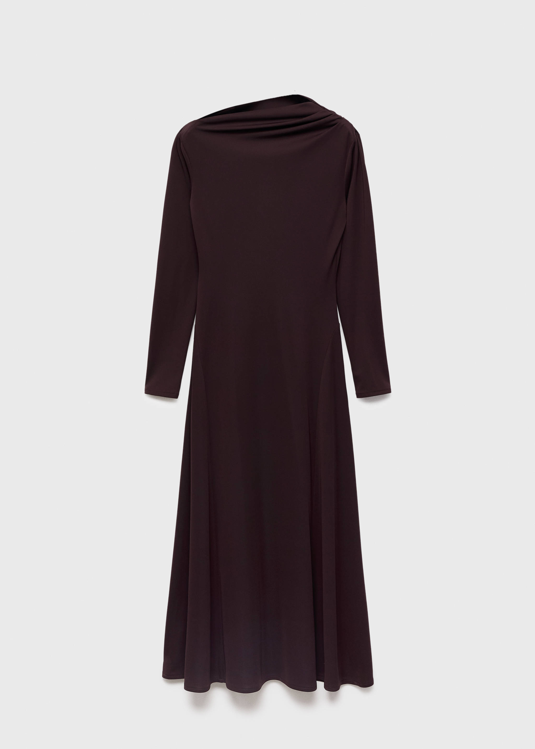A-line dress with asymmetrical neckline - Article without model