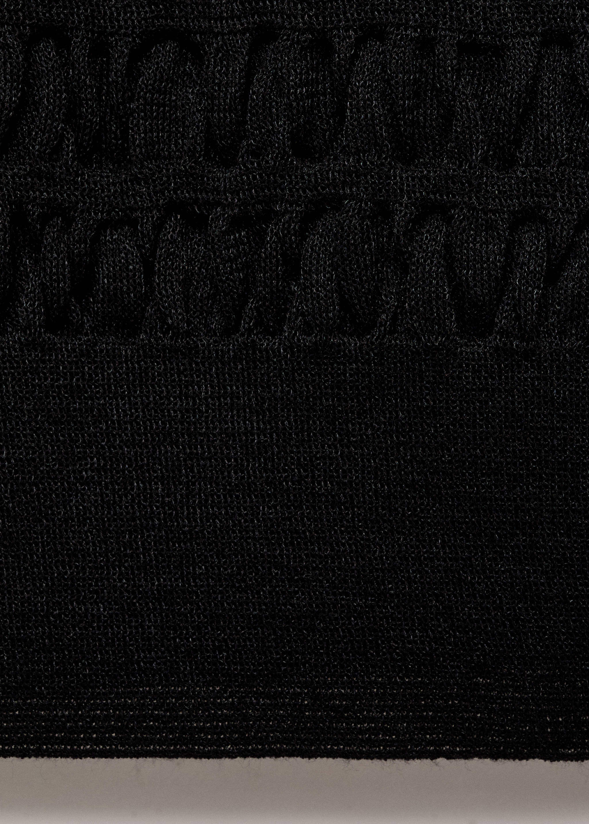 Polo-neck textured sweater - Details of the article 8