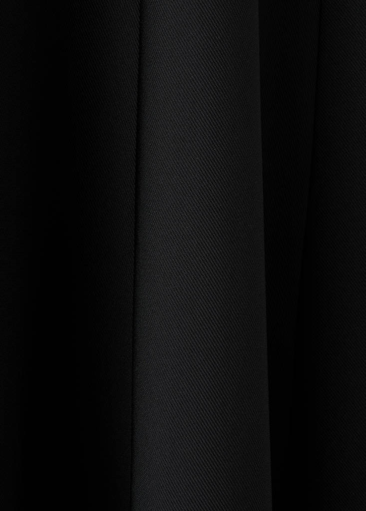Halter-neck pleated dress — Black