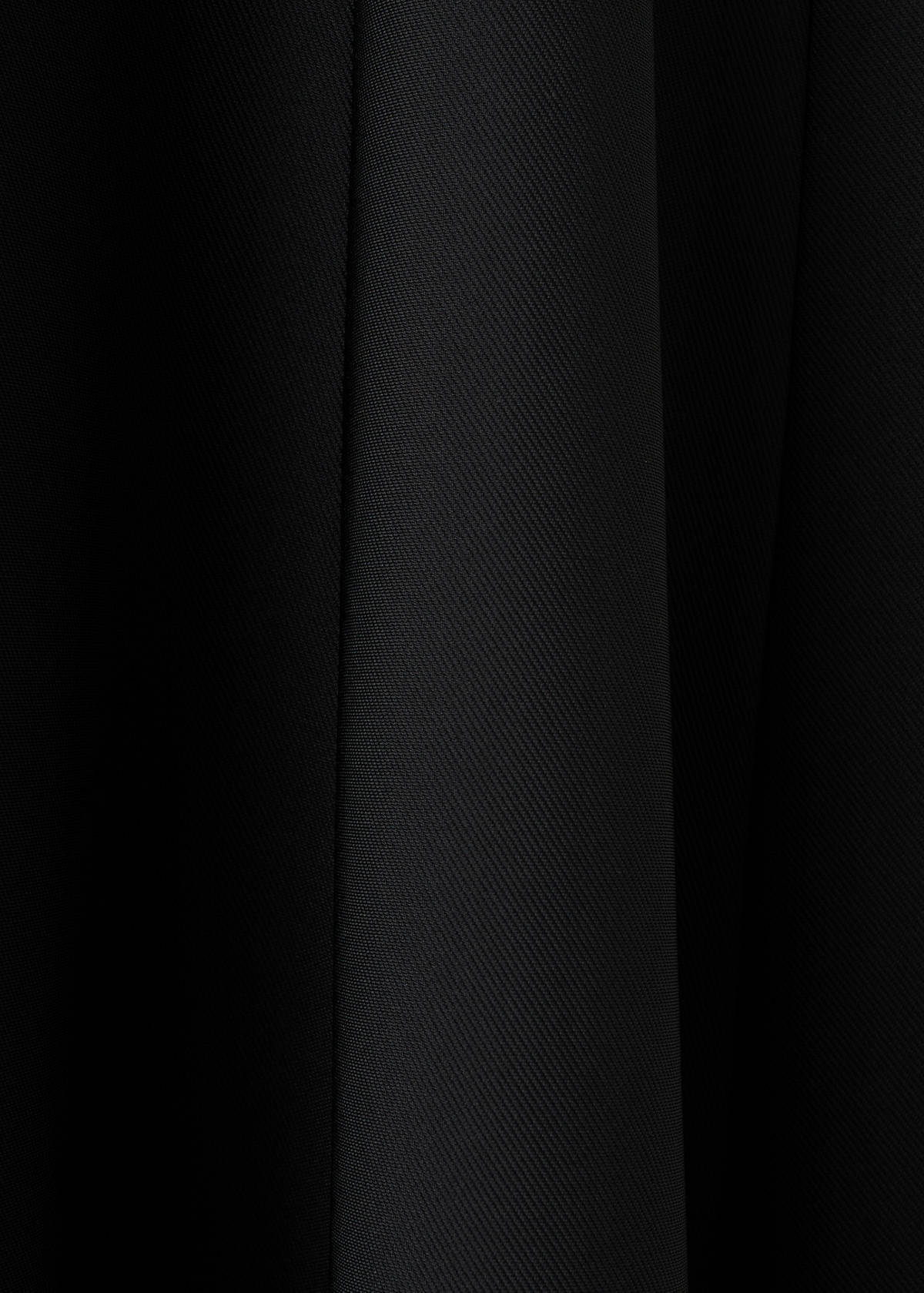 Halter-neck pleated dress — Black
