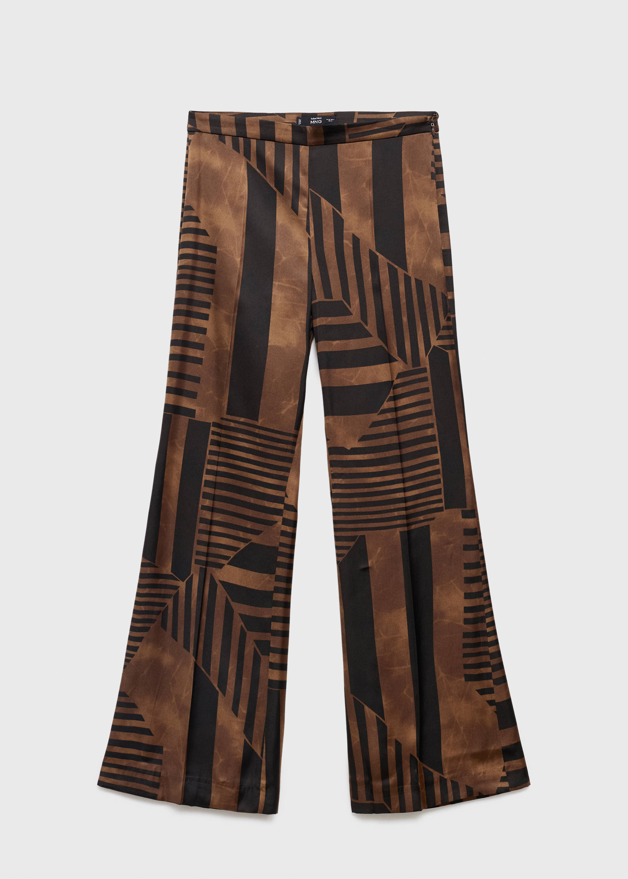 Satin striped trousers - Article without model
