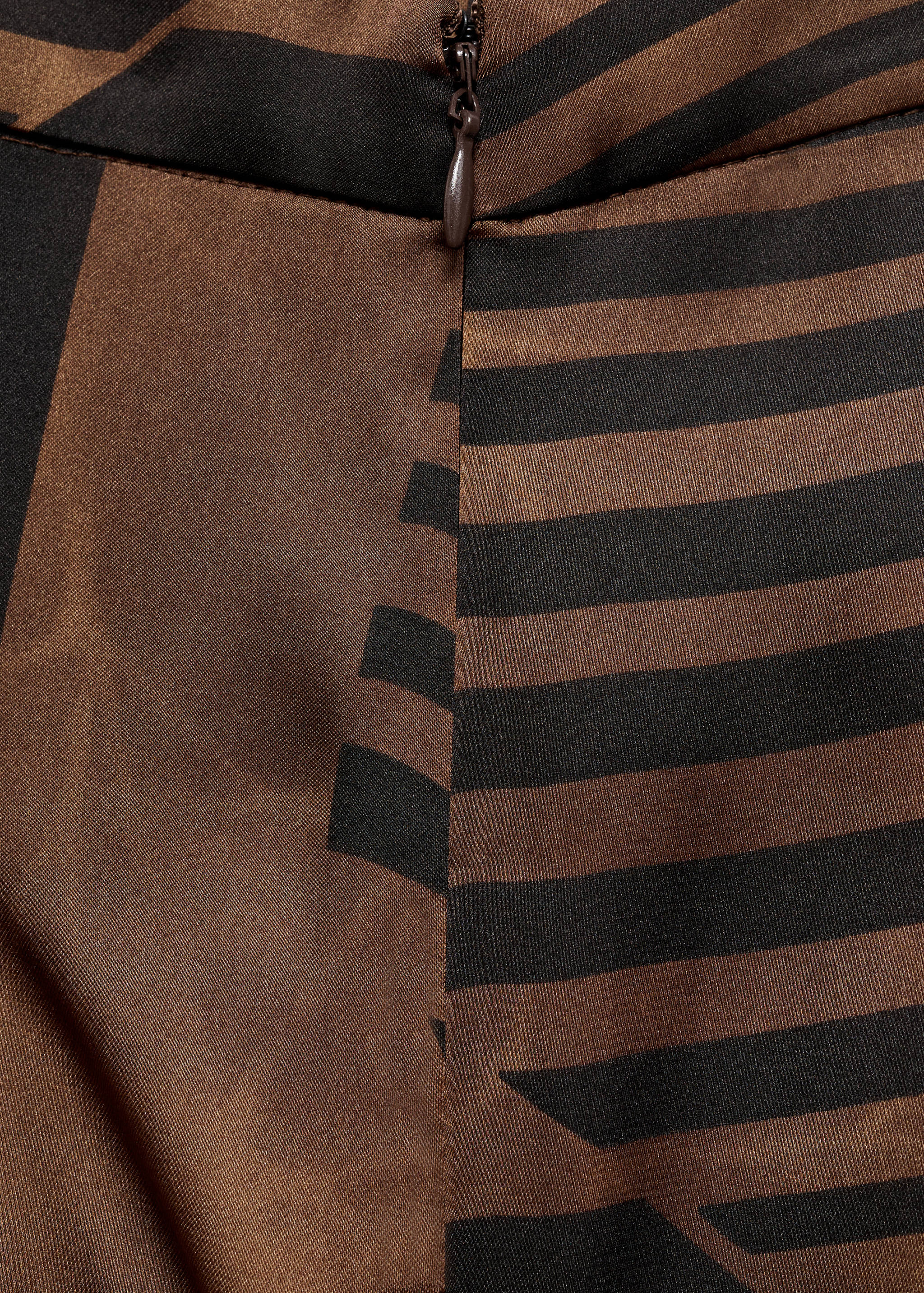 Satin striped trousers - Details of the article 0