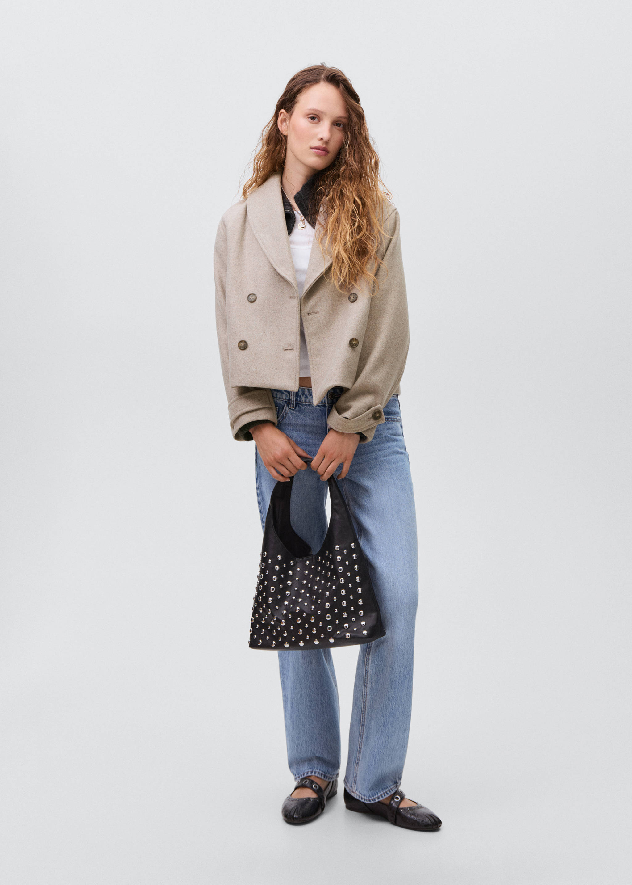 Wool fabric coat - General plane