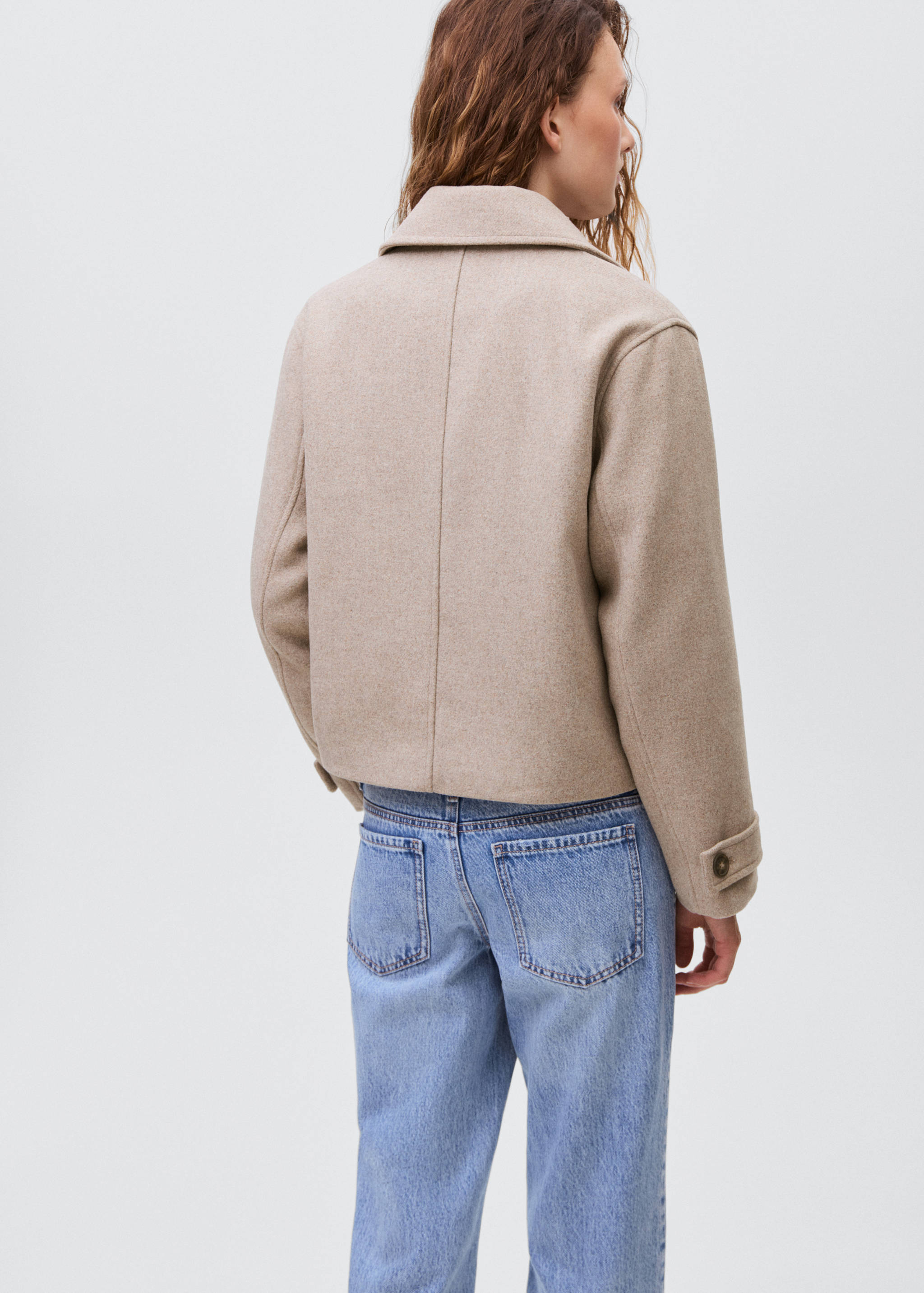 Wool fabric coat - Reverse of the article