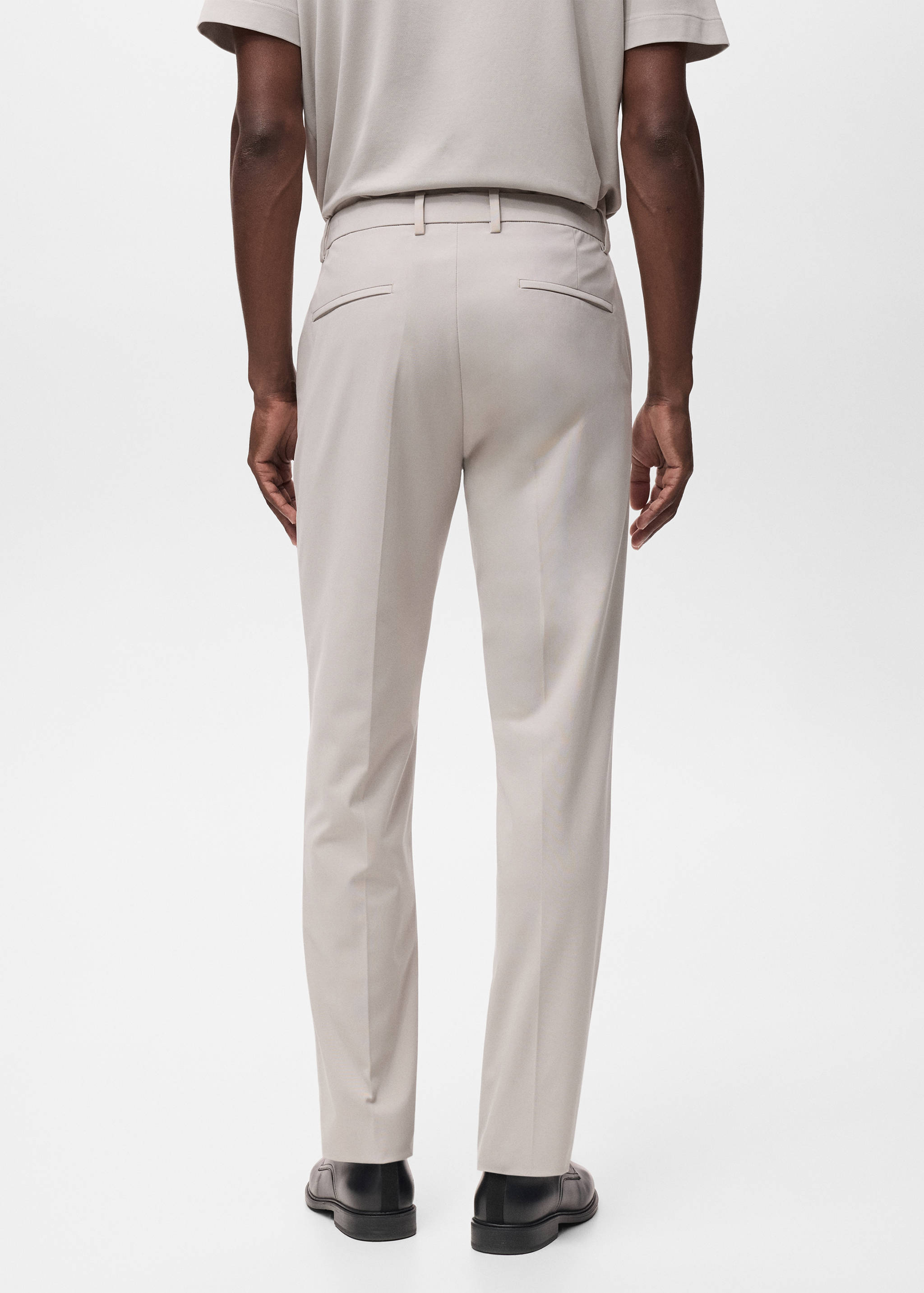 Zurich slim-fit Thermolite® suit trousers - Reverse of the article