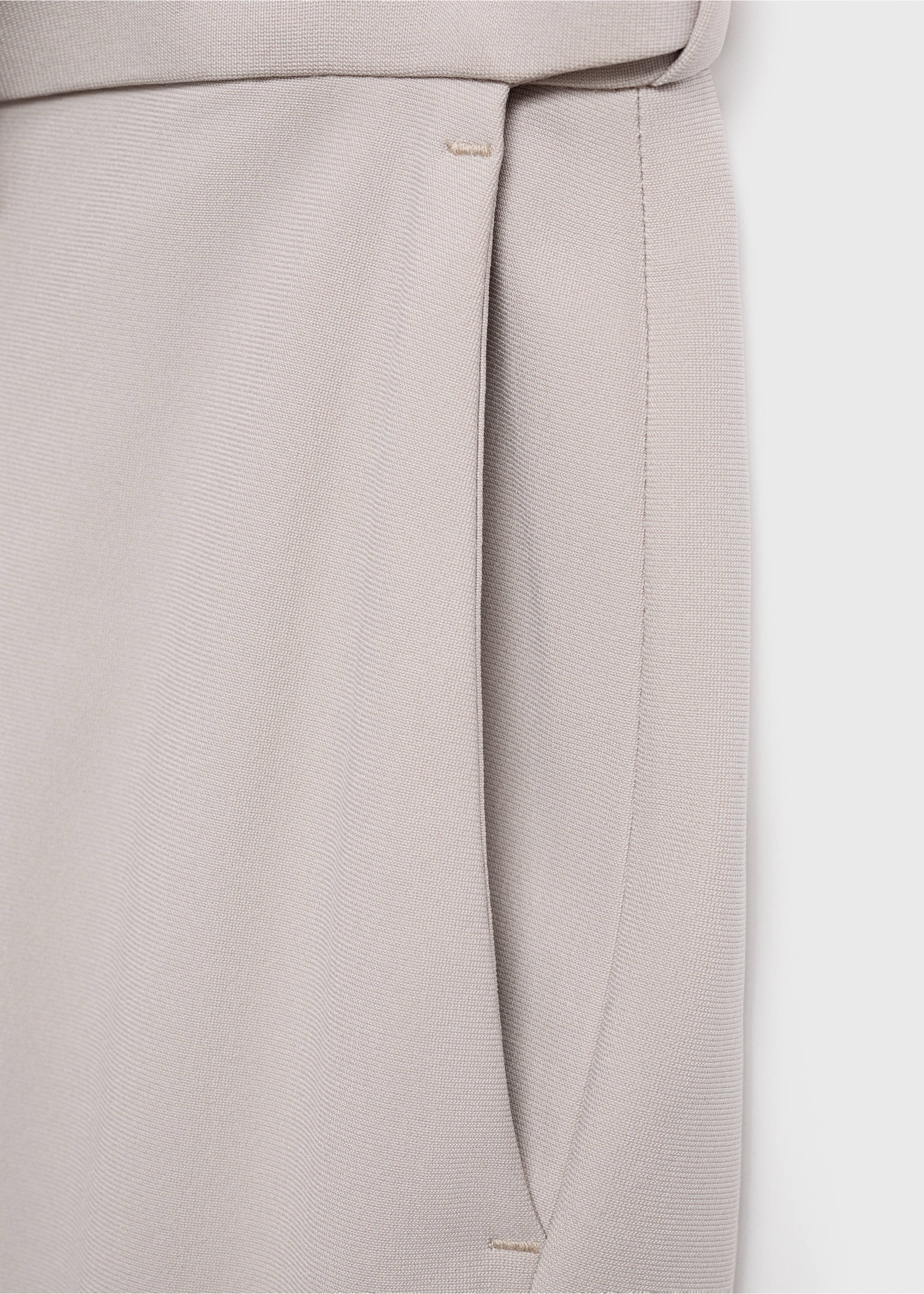 Pantalón traje Zurich slim fit Thermolite® - Detalle del artículo 0, Beige. Ref: 17065970-00.