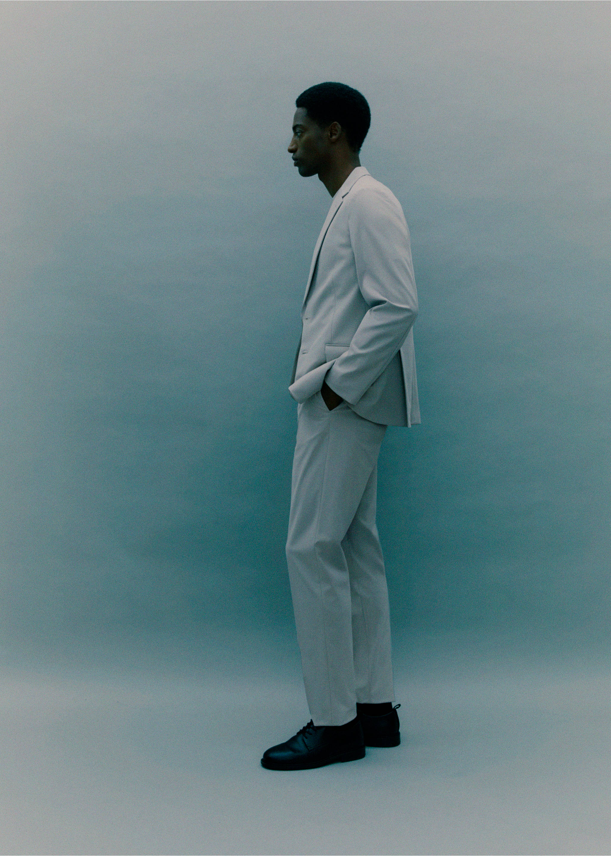 Pantalón traje Zurich slim fit Thermolite® - Detalle del artículo 5, Beige. Ref: 17065970-00.