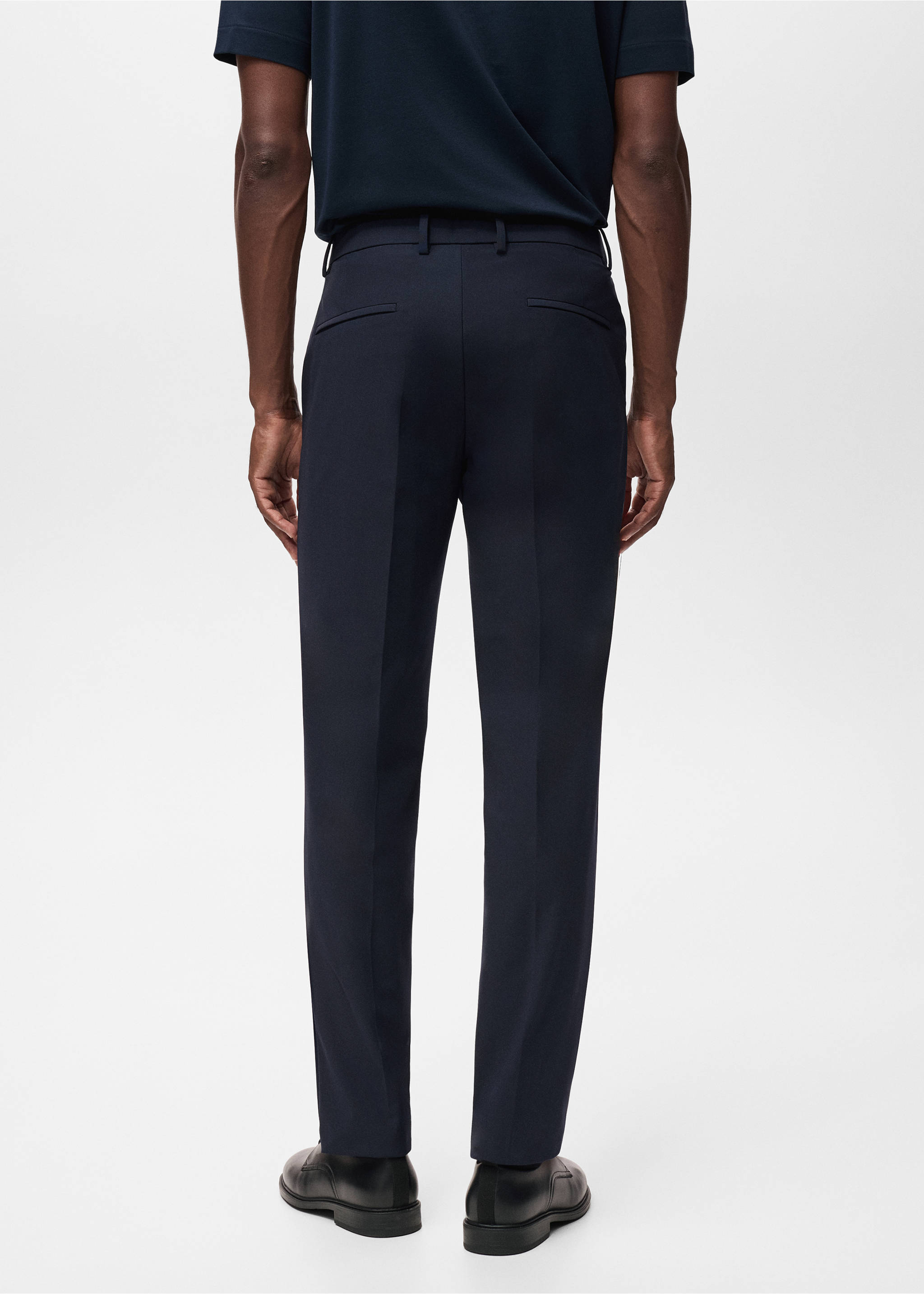 Pantalón traje Zurich slim fit Thermolite® - Reverso del artículo, Azul marino. Ref: 17065970-00.