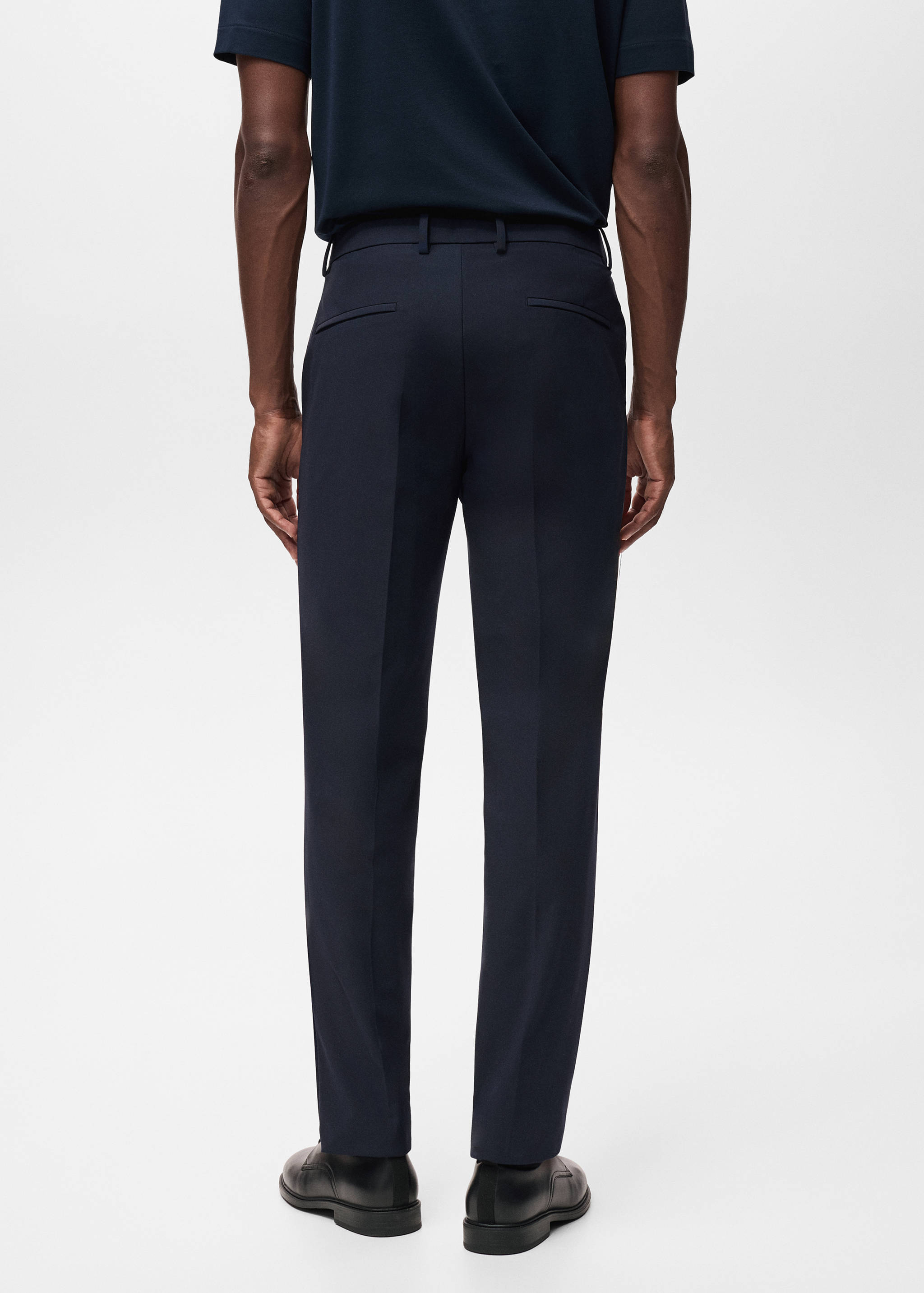 Zurich slim-fit Thermolite® suit trousers - Reverse of the article