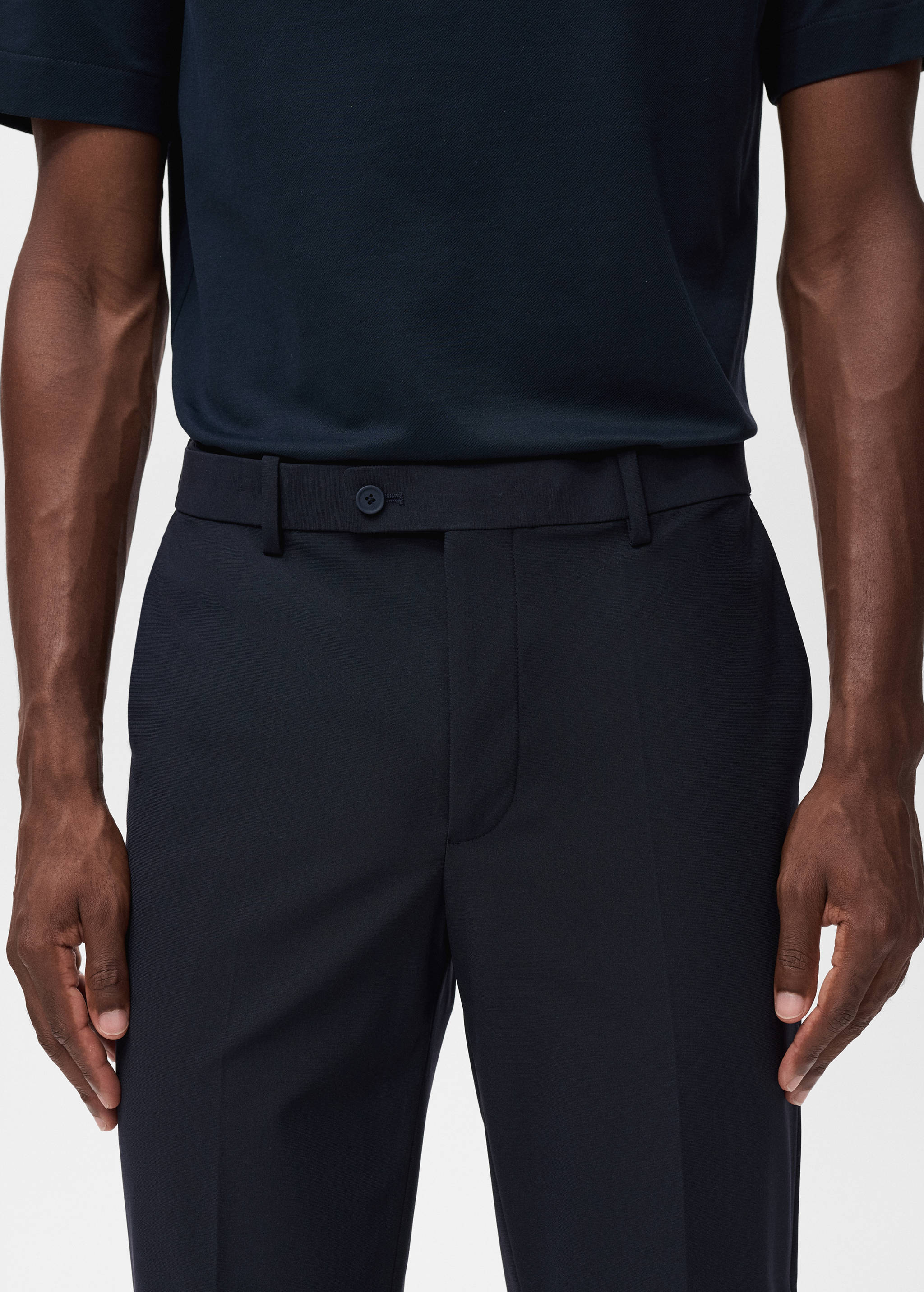 Zurich slim-fit Thermolite® suit trousers - Details of the article 1