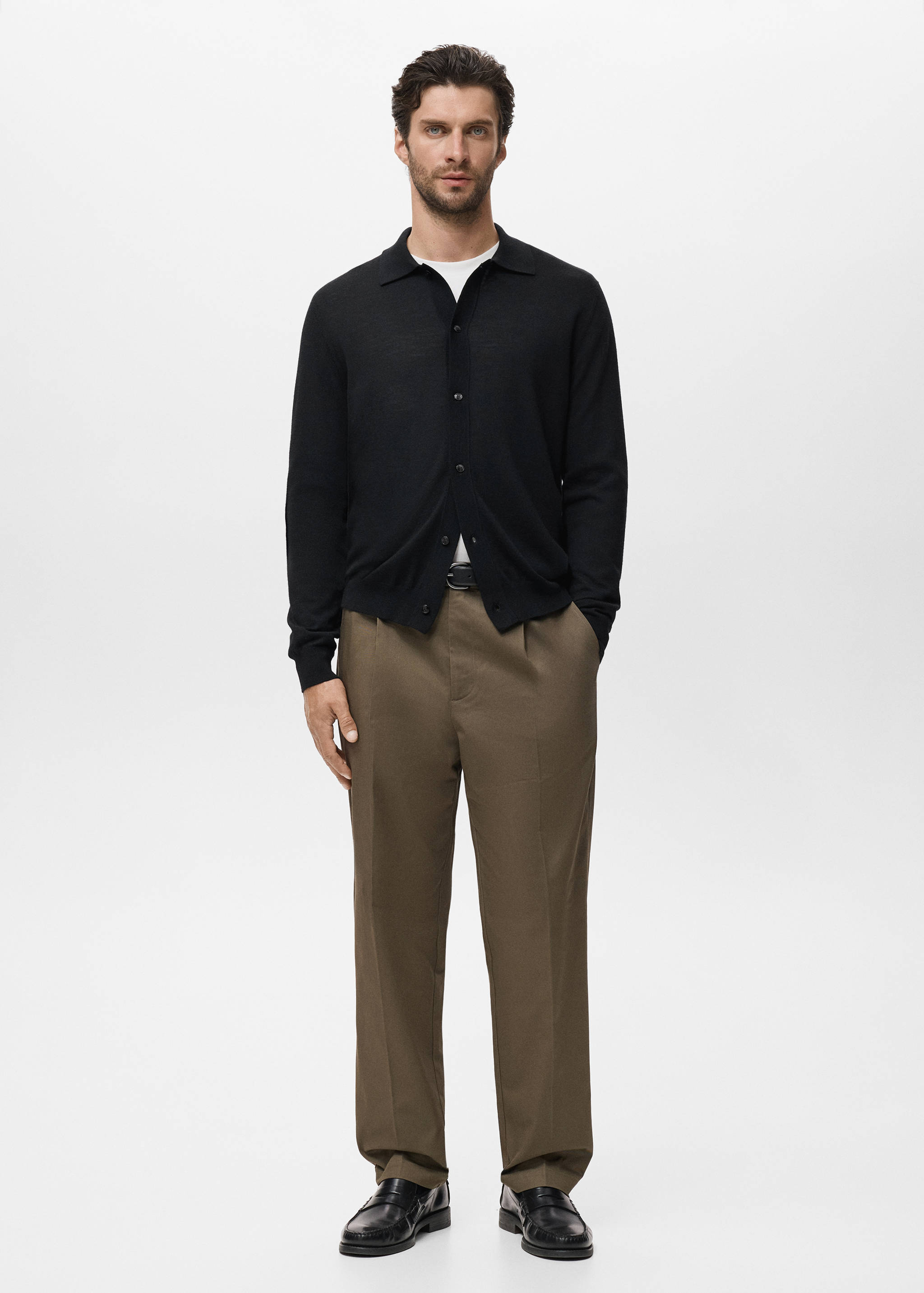 Cárdigan 100% lana merino - Plano general