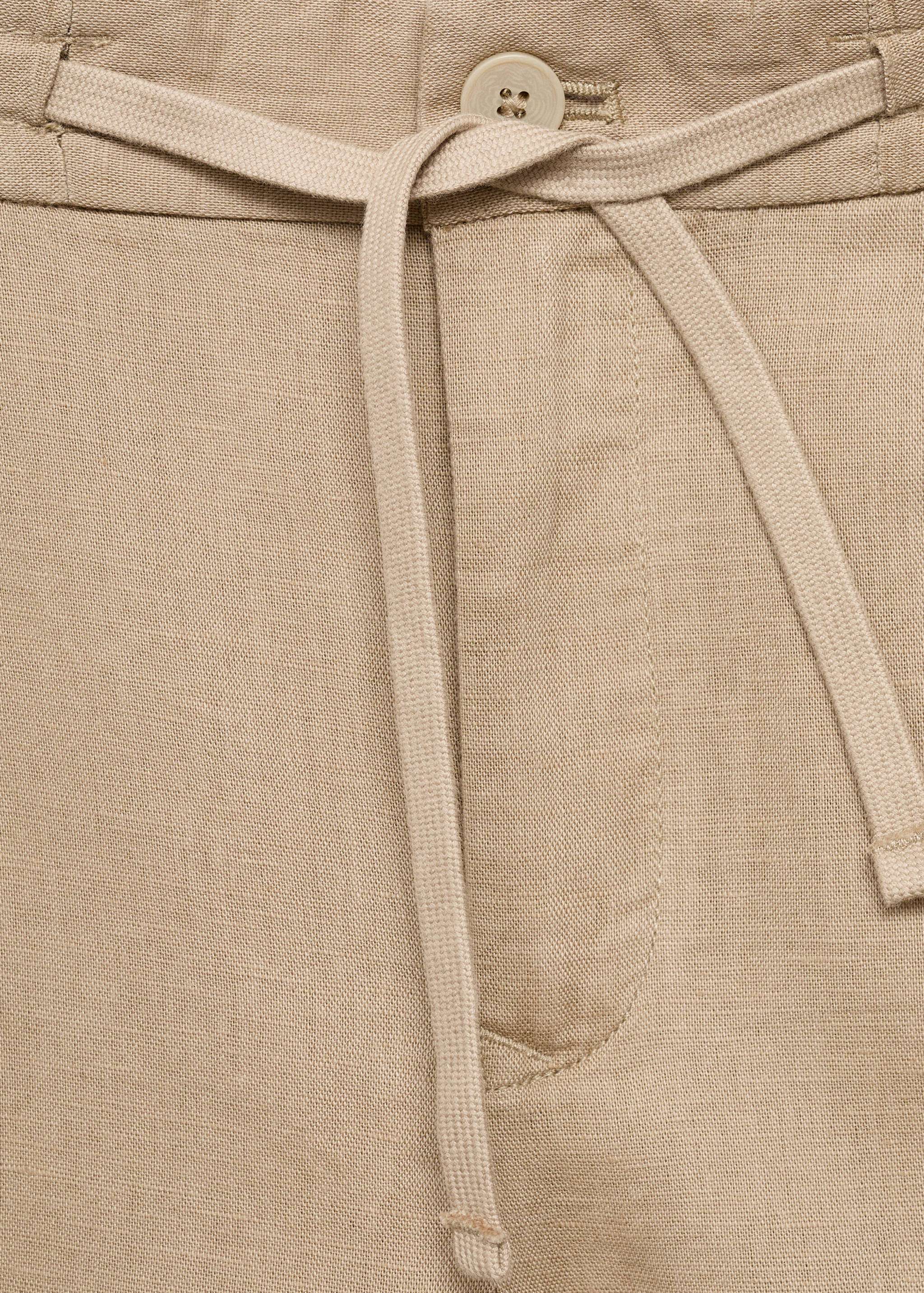 Slim-fit pants with drawstring - Details of the article 8