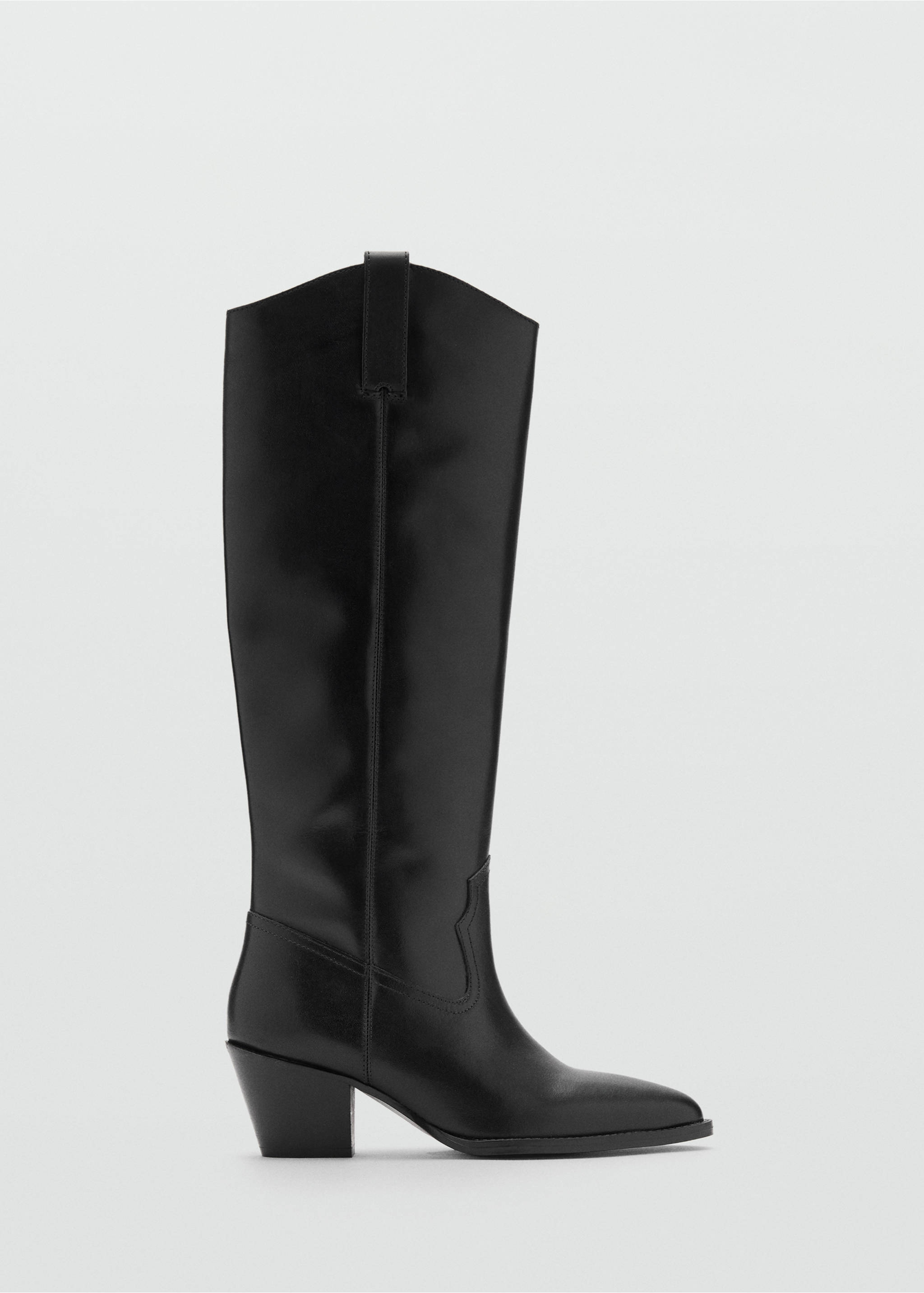 Heeled leather boots - Article without model, Black. Ref: 17065977-00.