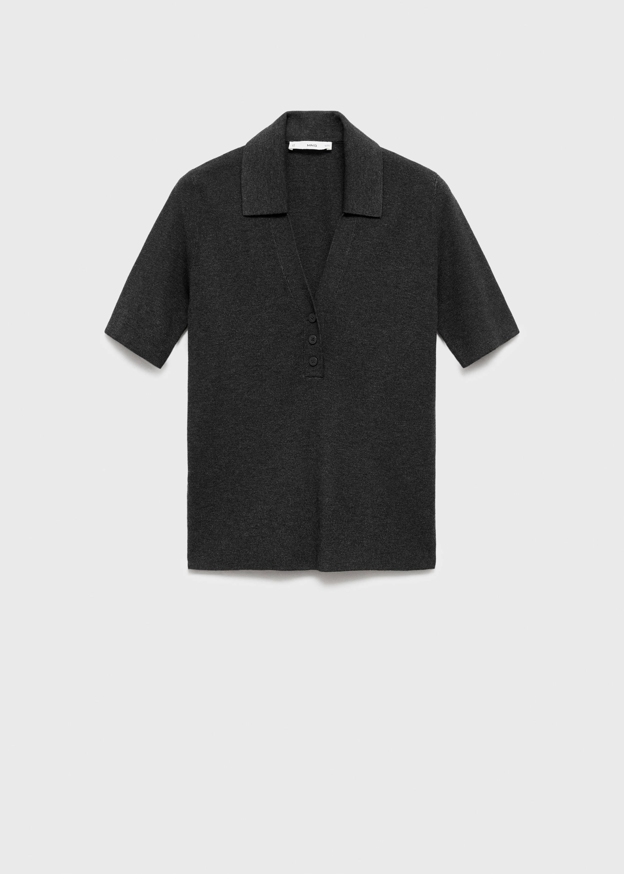 Svetr s košilovým límečkem z jemného úpletu - Zboží bez modelu