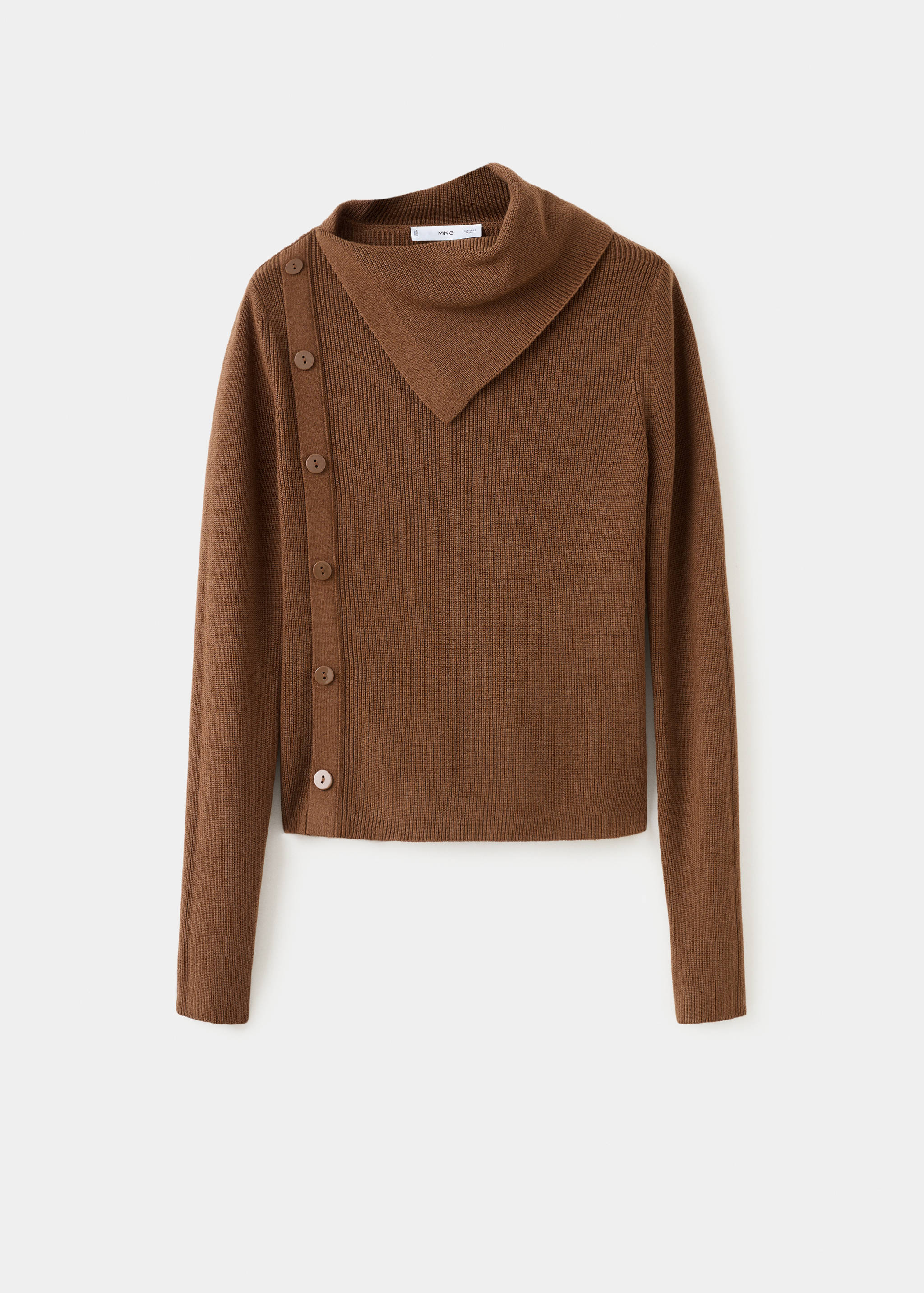 Pull col asymétrique boutons - Article sans modèle