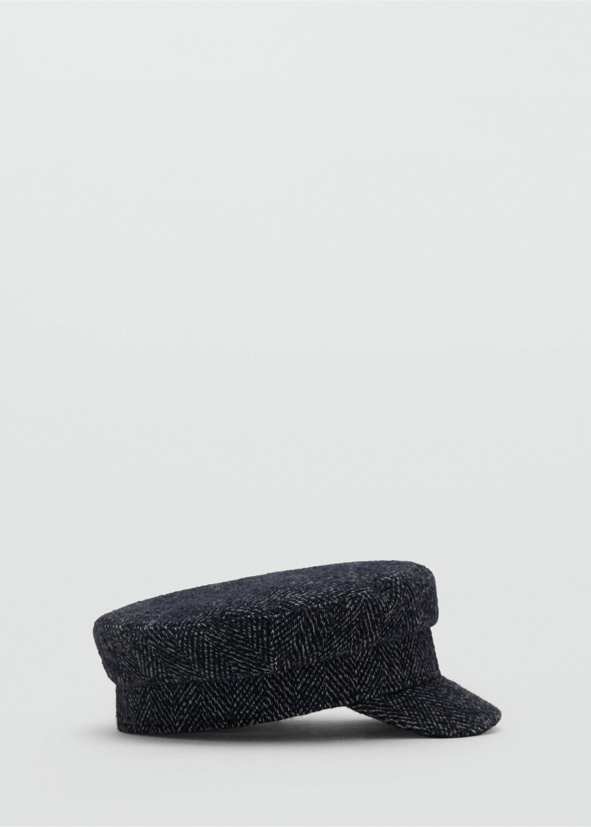 Casquette baker laine mélangée - Article sans modèle, Bleu marine. Ref: 17065988-00.