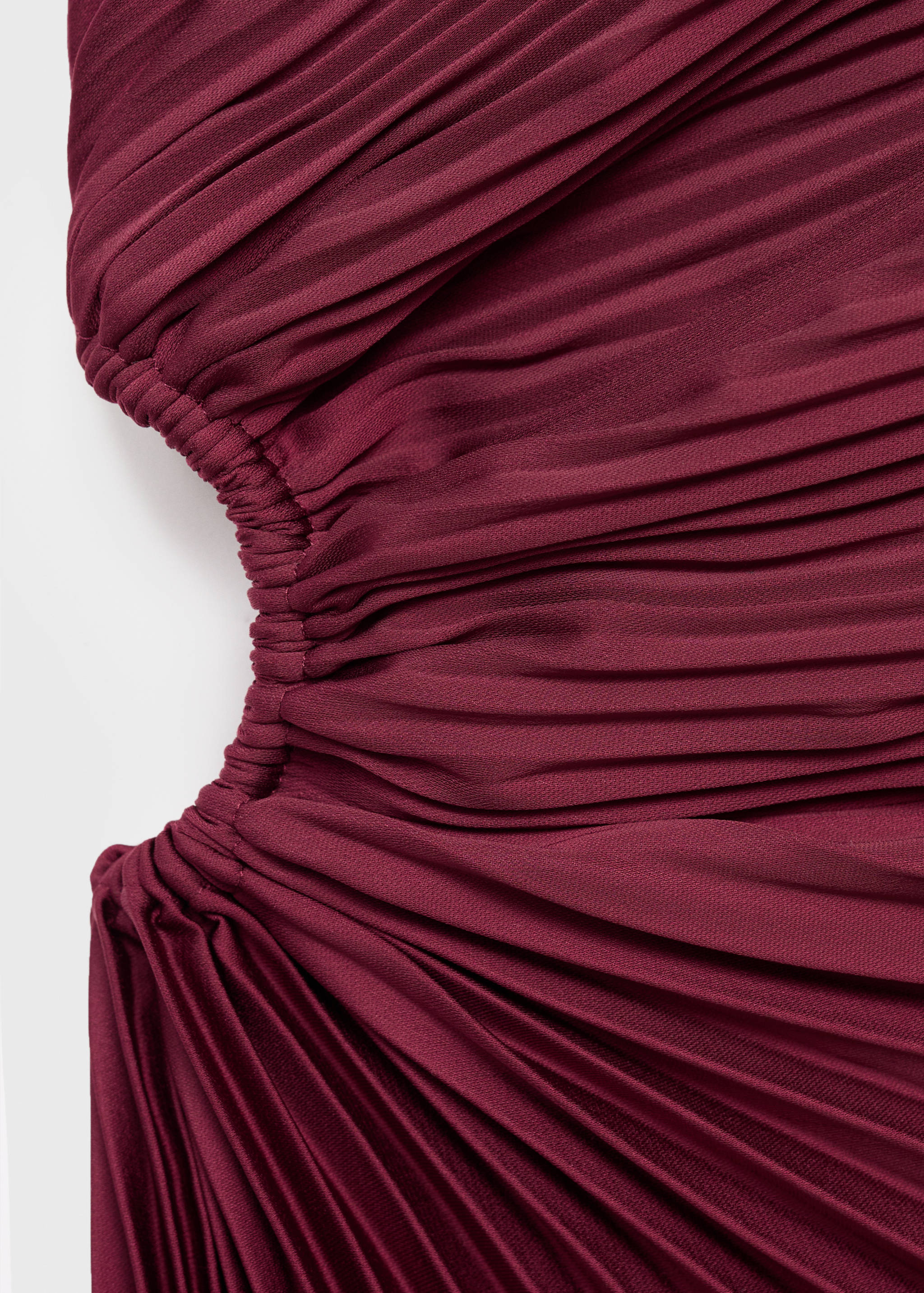 Vestido asimétrico plisado abertura - Detalle del artículo 8