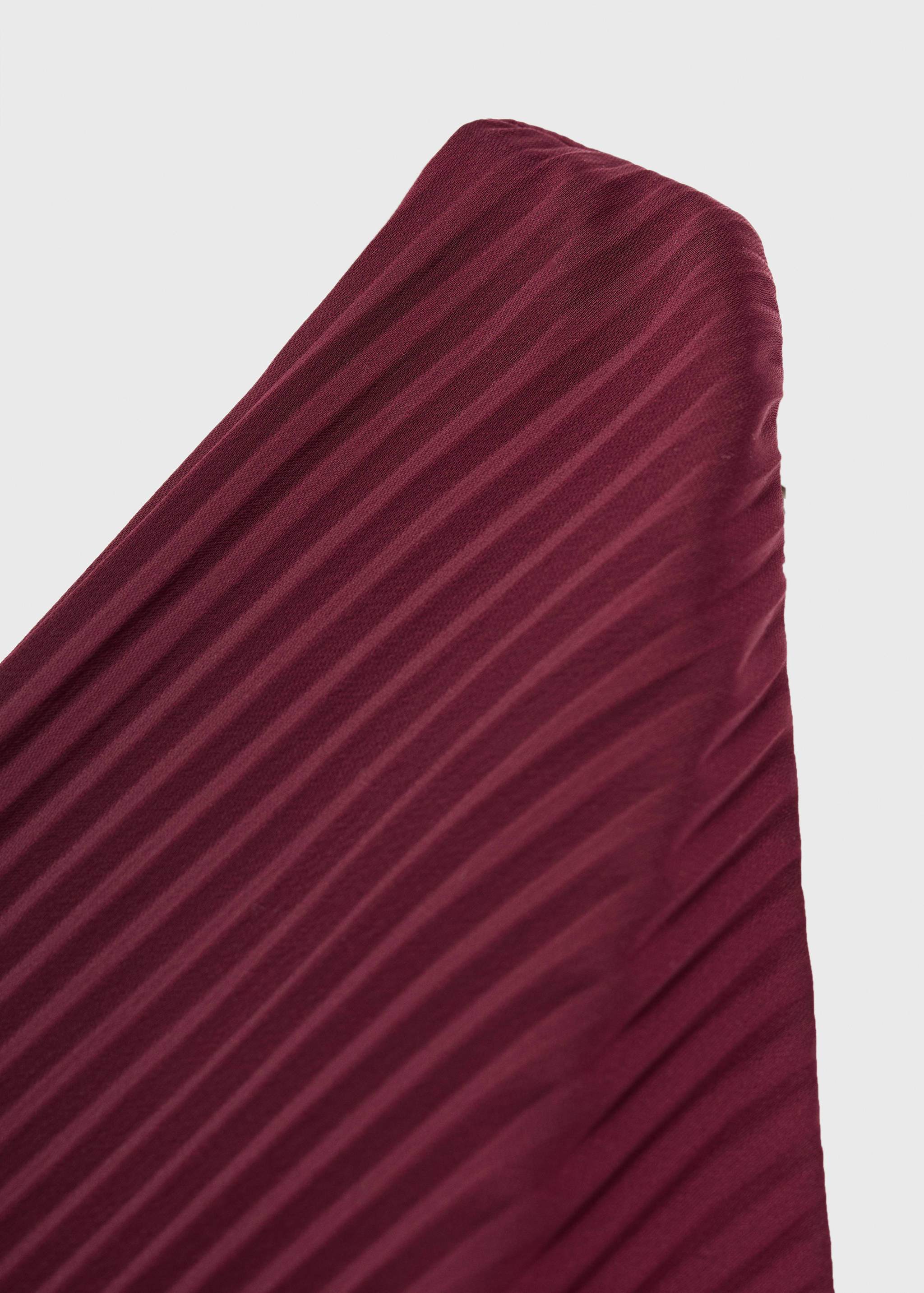 Vestido asimétrico plisado abertura - Detalle del artículo 0