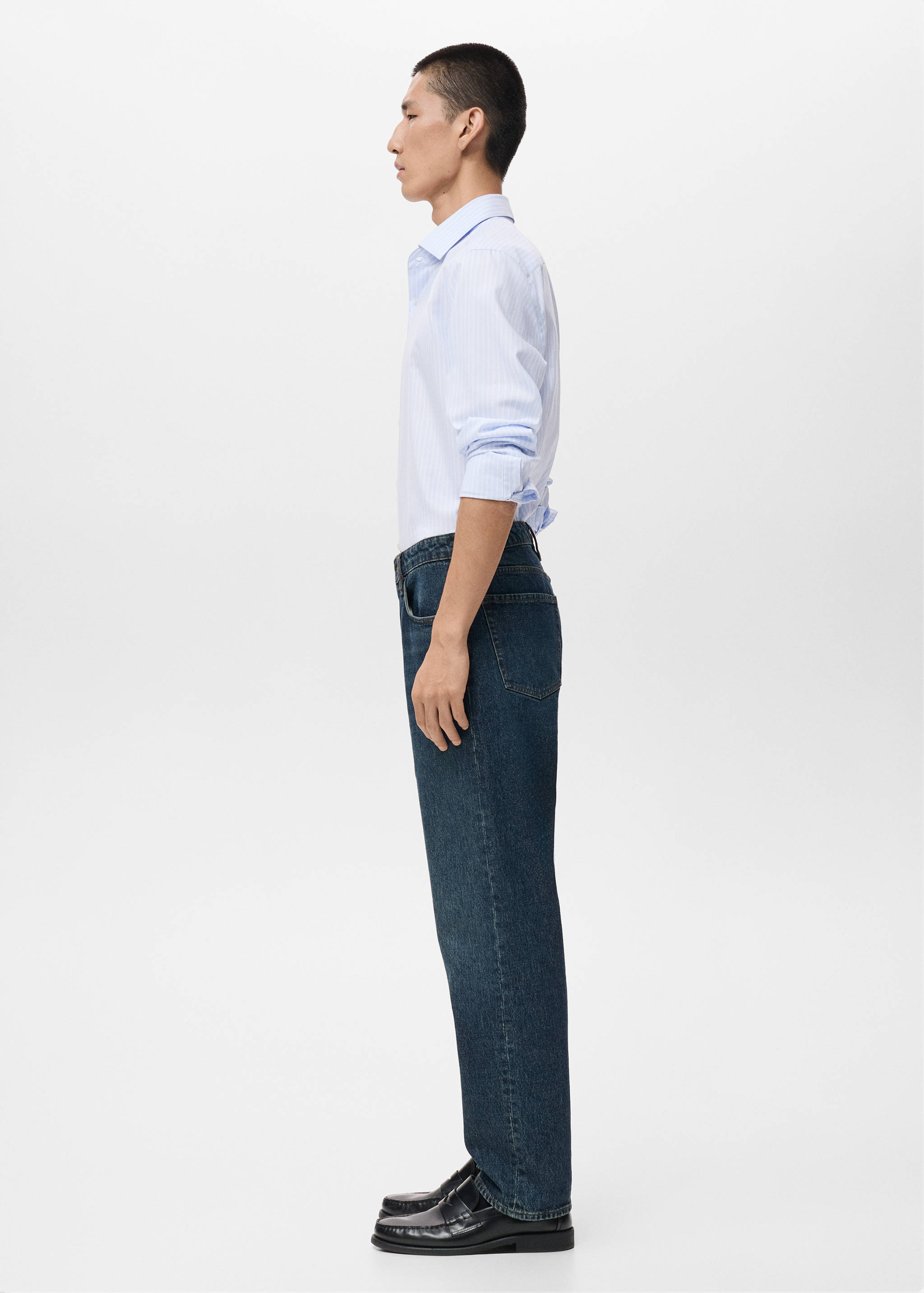 Chemise 100 % coton rayures slim-fit - Détail de l'article 2