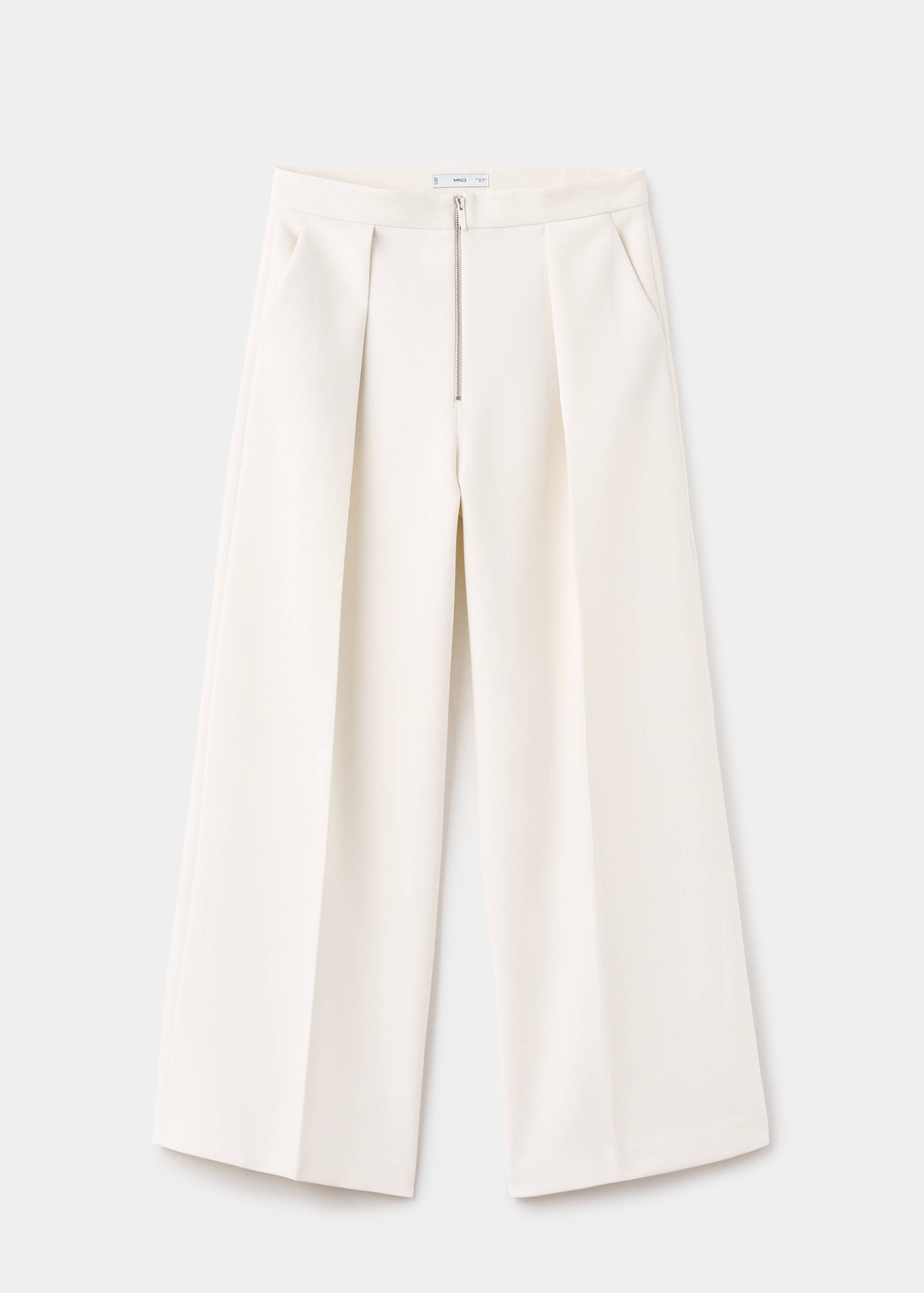Pleated pants with zipper - Article without model