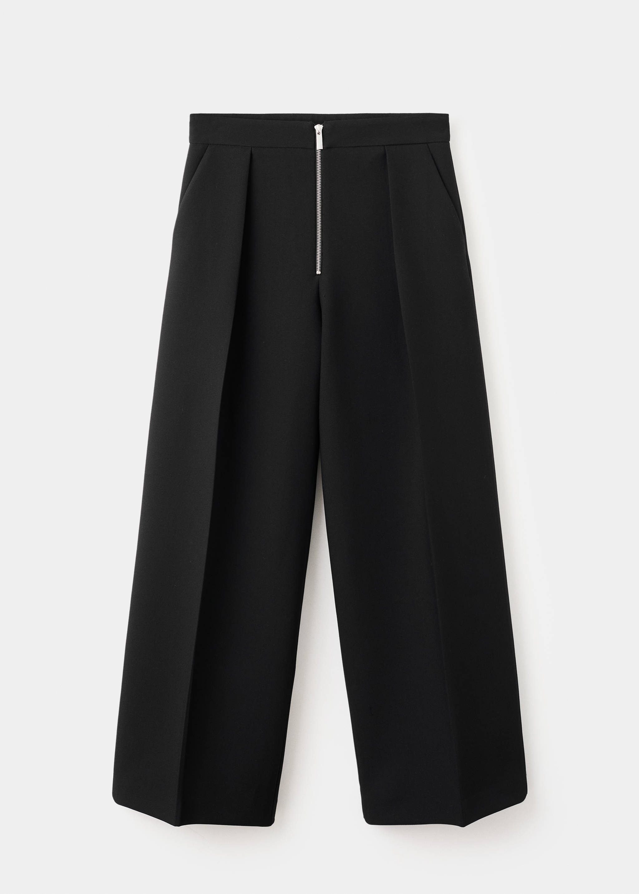 Pleated pants with zipper - Article without model