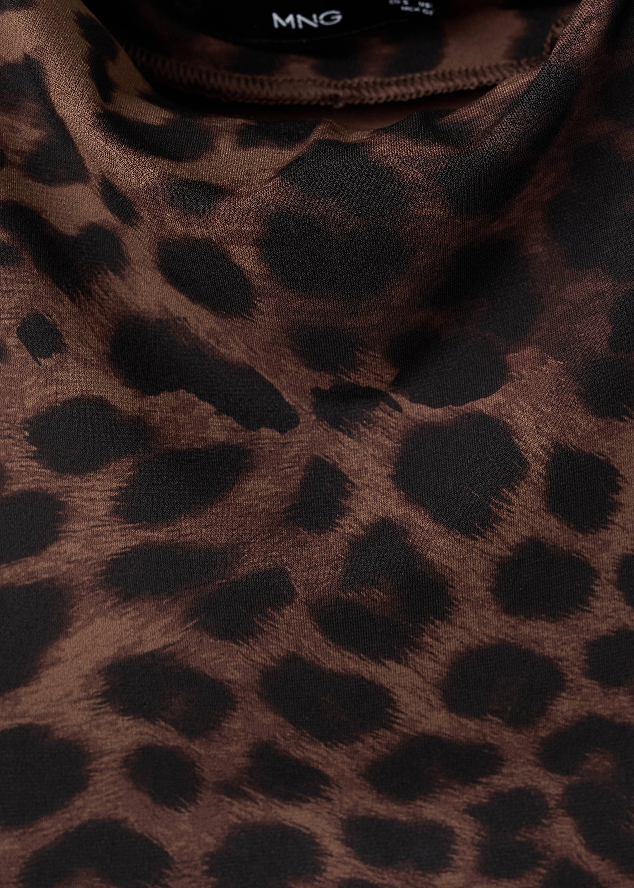 Leopard-print fitted dress - Details of the article 0