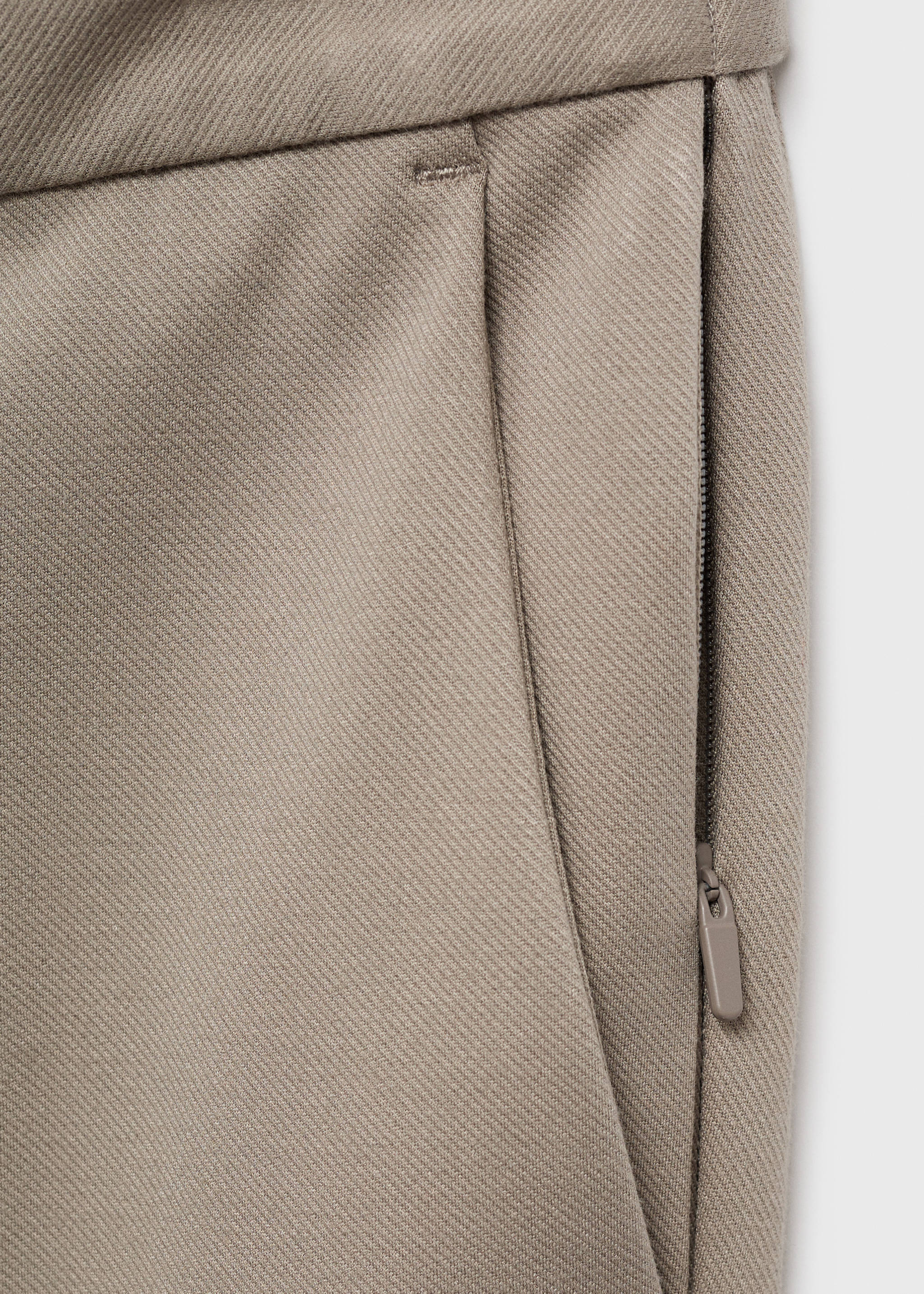 Stretch fabric slim-fit pants with drawstring - Details of the article 0