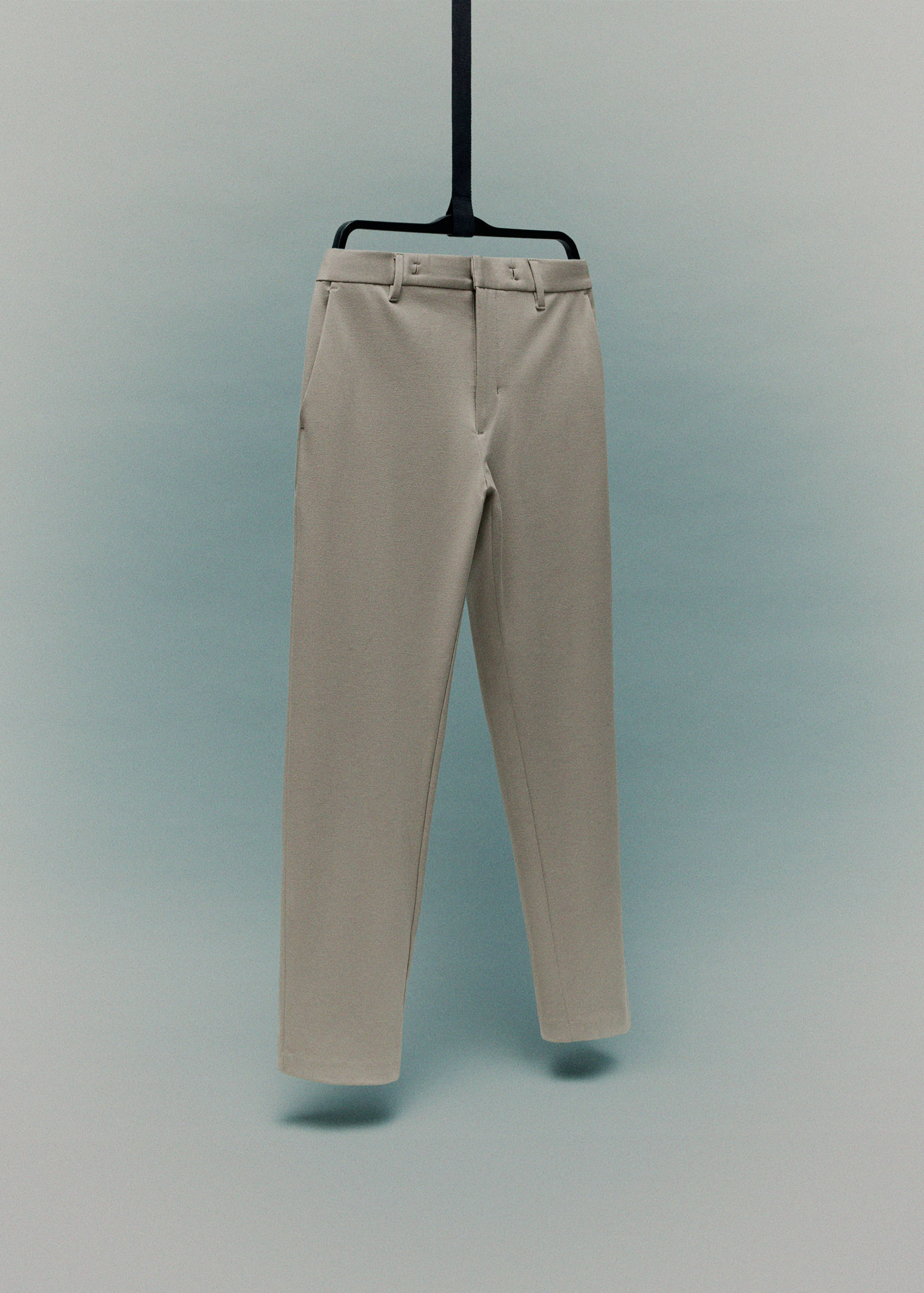 Stretch fabric slim-fit pants with drawstring - Details of the article 9
