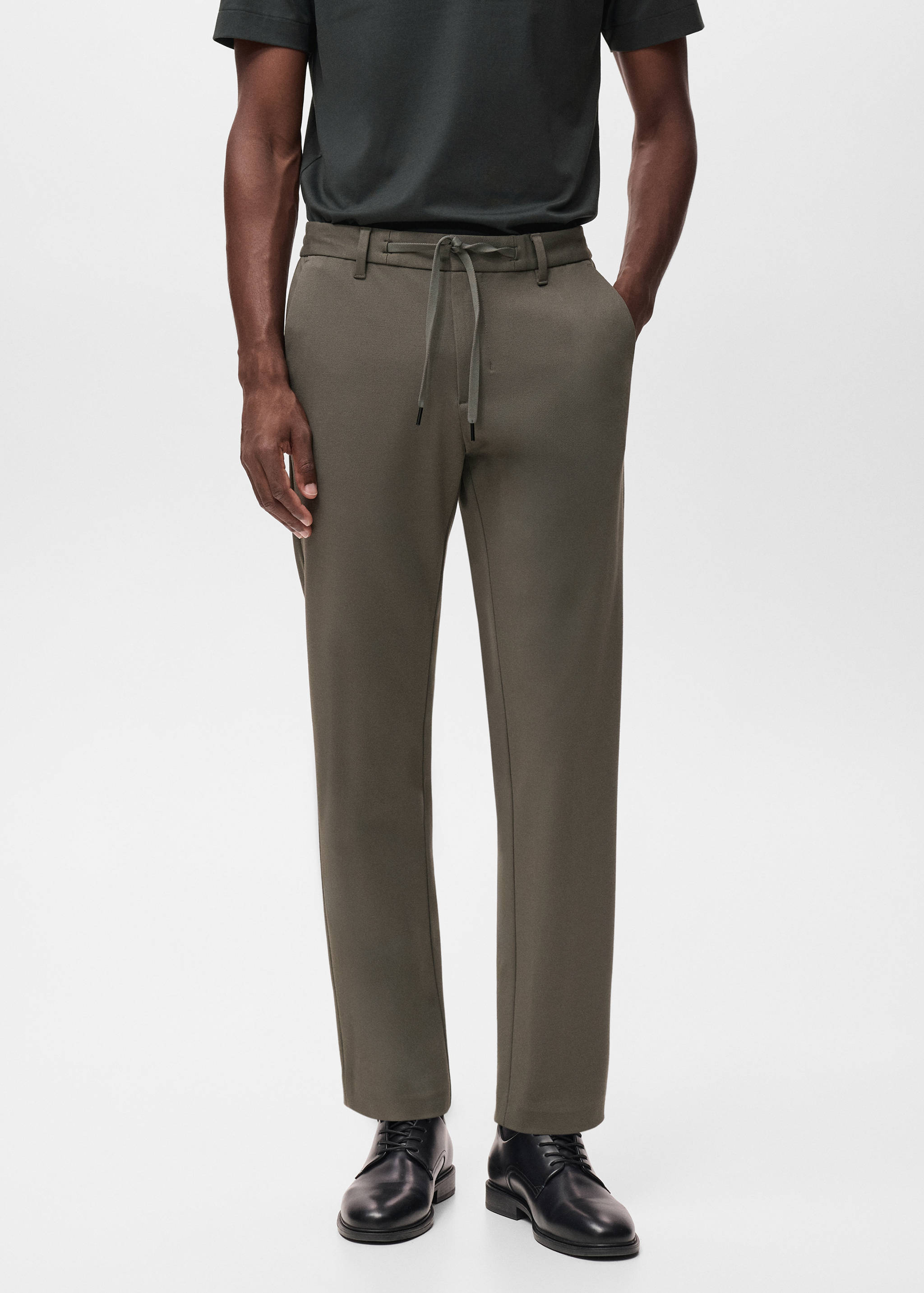 Pantalón slim fit comfort stretch cordón - Plano medio